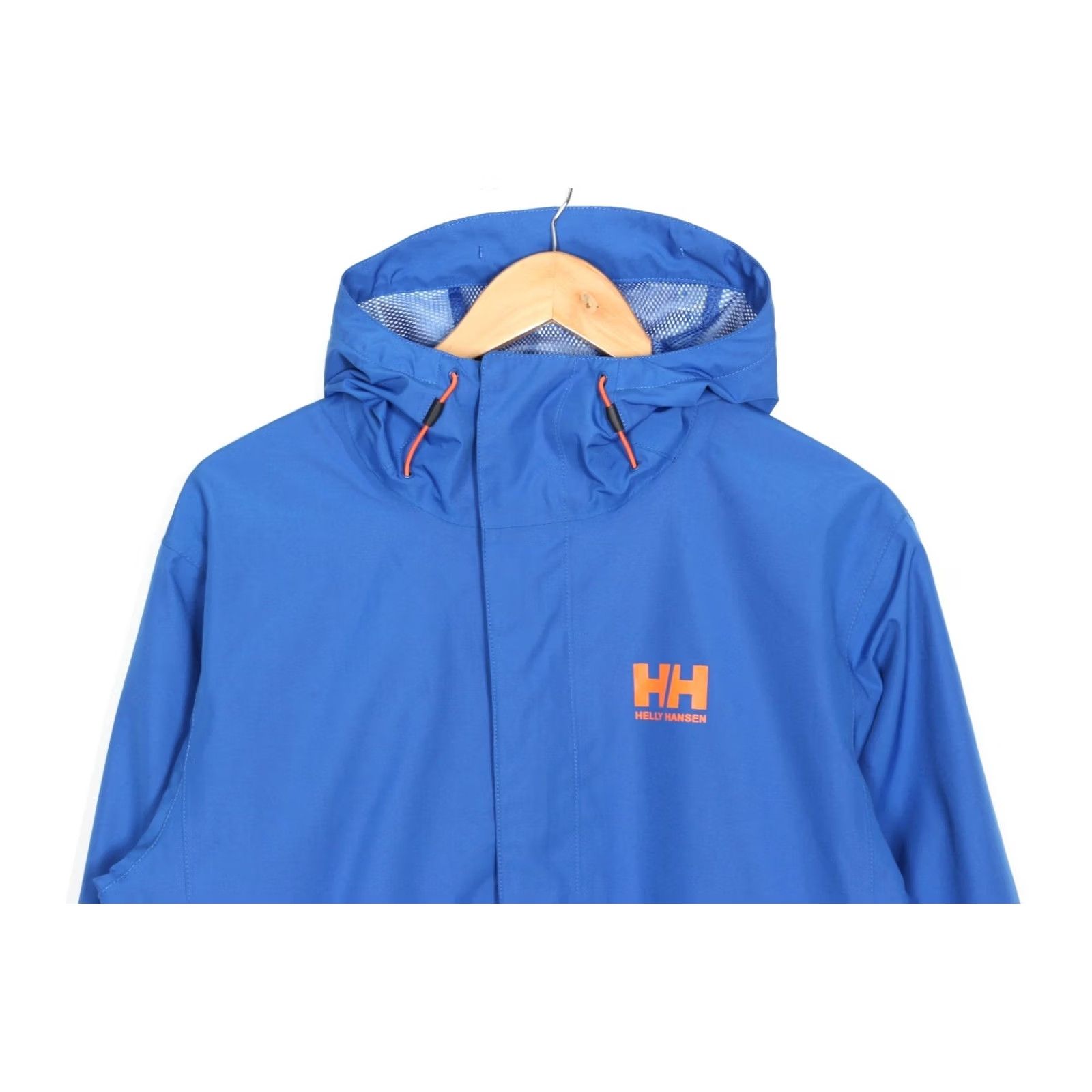 Helly Hansen Helly Hansen Seven Rain Jacket Men M Hooded Waterproof MJ6542 Blue Regular Size M Jeans? Size US M / EU 48-50 / 2 - 3 Thumbnail
