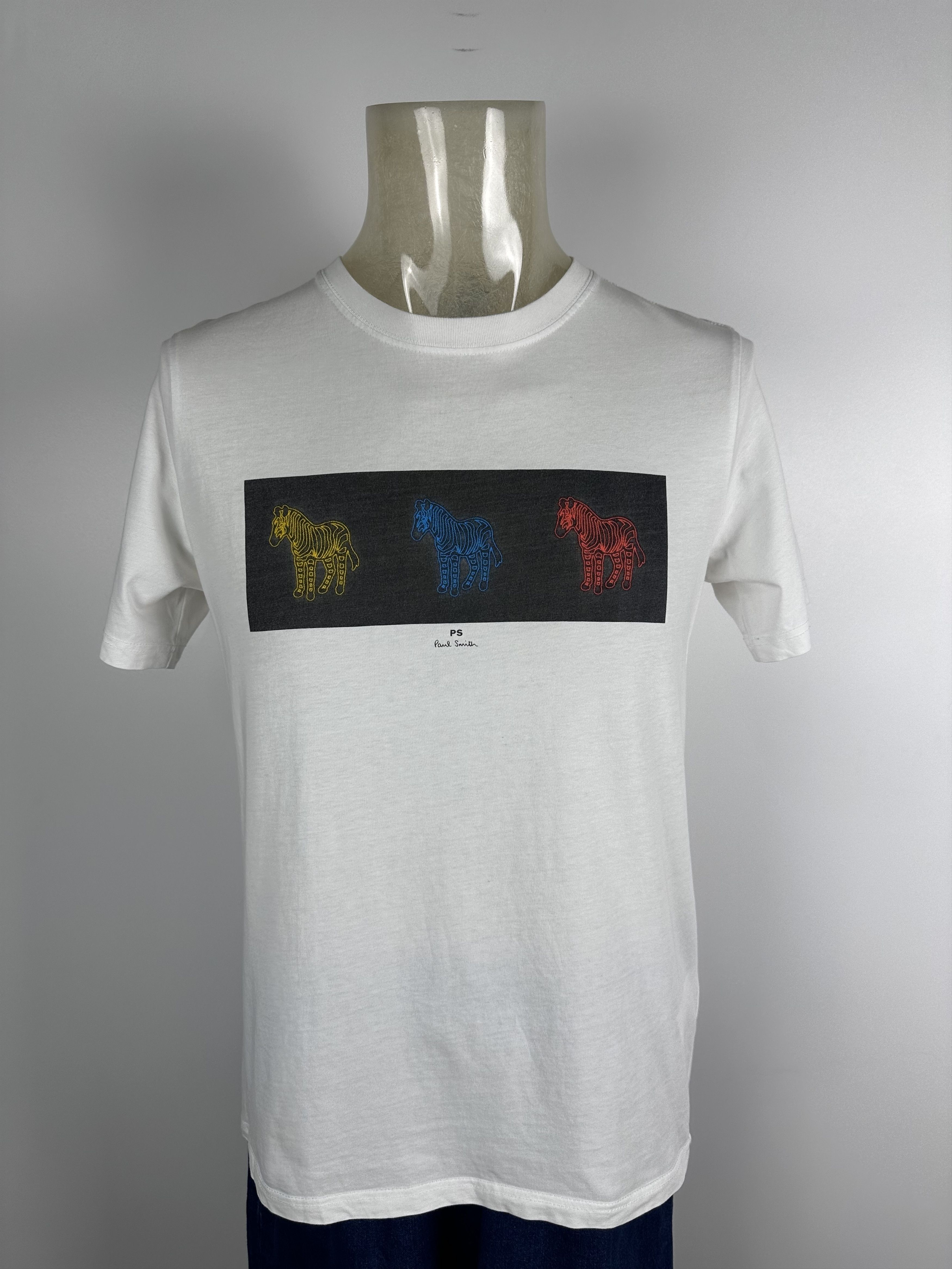 Paul Smith Paul Smith Art Designer Tee Mens T Shirt White Size M Size US M / EU 48-50 / 2 - 1 Thumbnail
