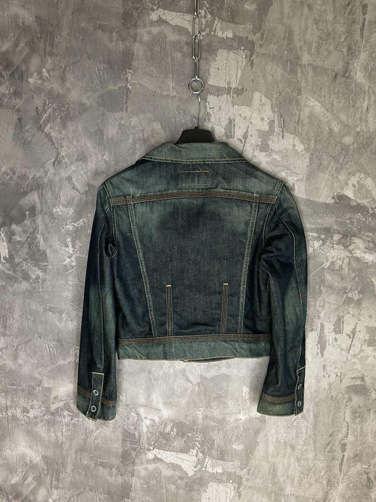 Japanese Brand × Levi's Vintage Levis Japanese Brand 90s Diesel Style Denim jacket Size S / US 4 / IT 40 - 9 Thumbnail