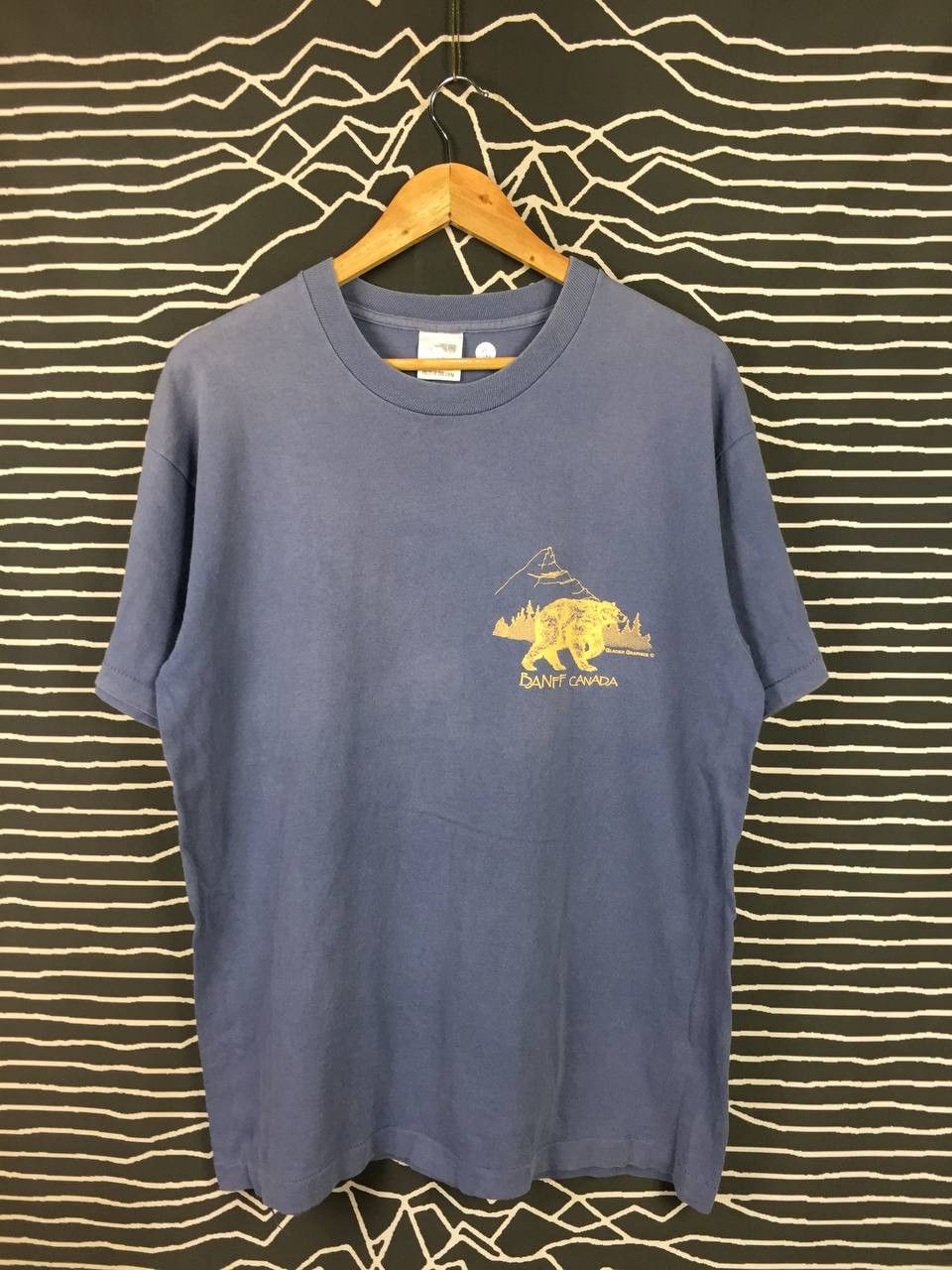 Vintage Vtg 90s Banff Canada Grizzly Bear Glacier Graphics Tee Size US L / EU 52-54 / 3 - 1 Thumbnail
