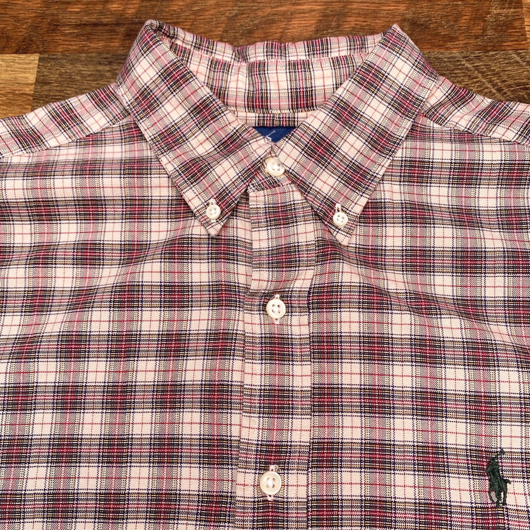 Ralph Lauren Ralph Lauren Shirt Adult Large Button-Up Long Sleeve Plaid Mens NEW Brown 100% Cotton Classic Button-Down Triangle Logo? Size US L / EU 52-54 / 3 - 4 Thumbnail
