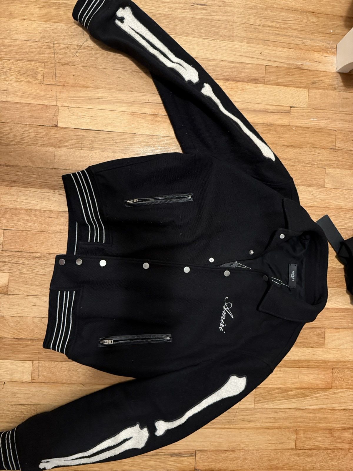 Amiri Amiri bones varsity jacket Size US L / EU 52-54 / 3 - 1 Thumbnail