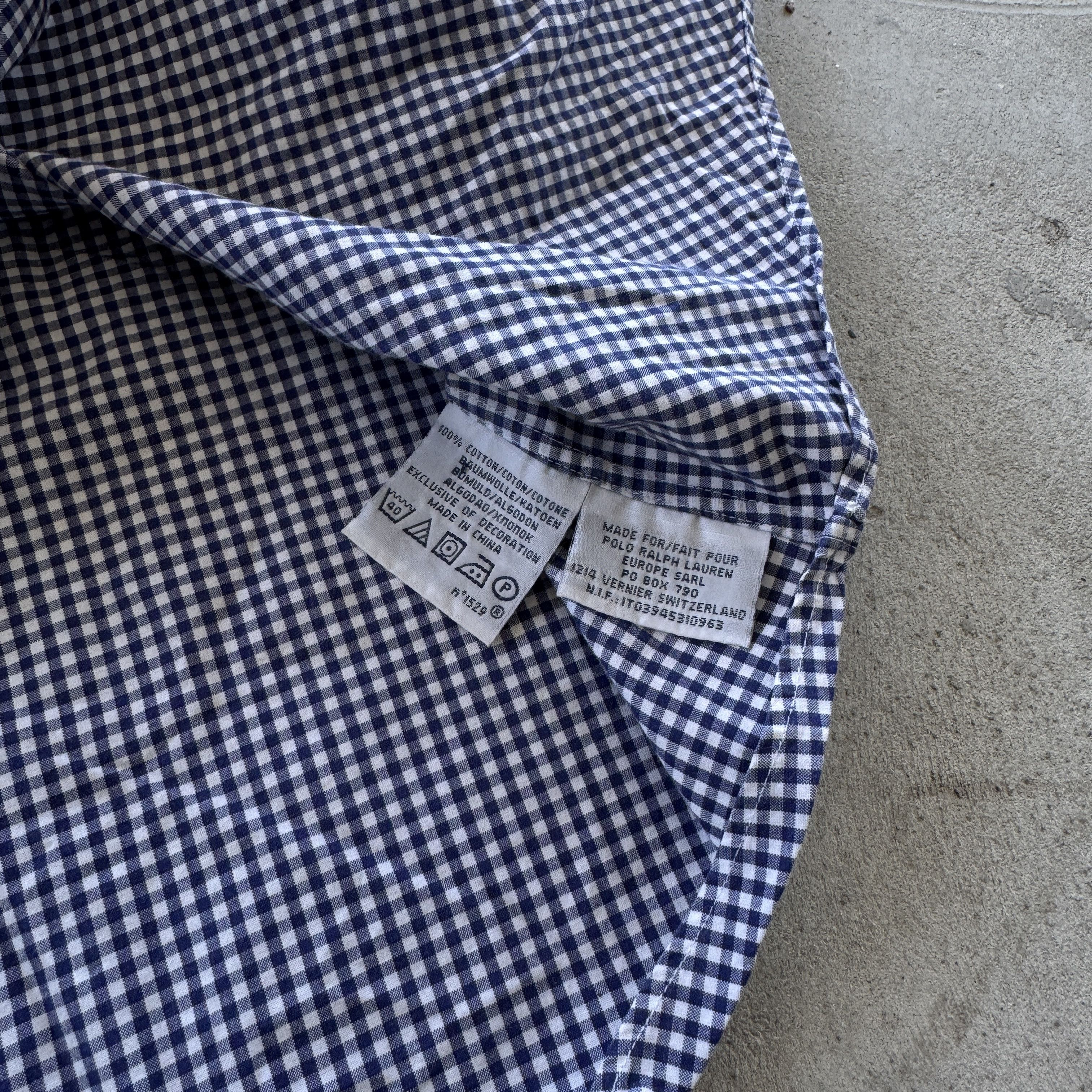 Polo Ralph Lauren Polo Ralph Lauren Gingham Check Custom Fit Shirt Vintage L Size US L / EU 52-54 / 3 - 6 Thumbnail