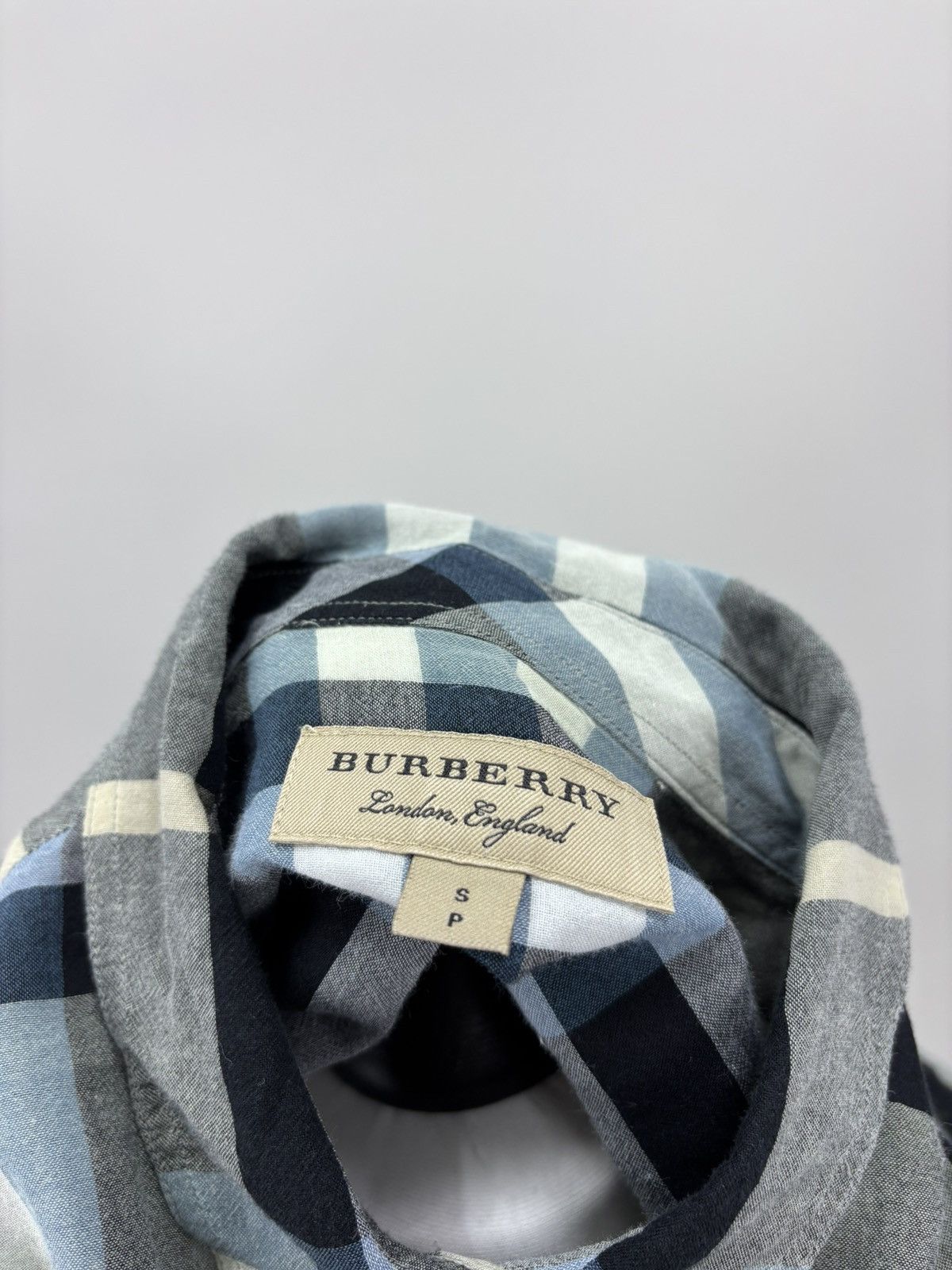 Burberry Womens shirt plaid Burberry London Size S Color Blue Size S / US 4 / IT 40 - 11 Thumbnail