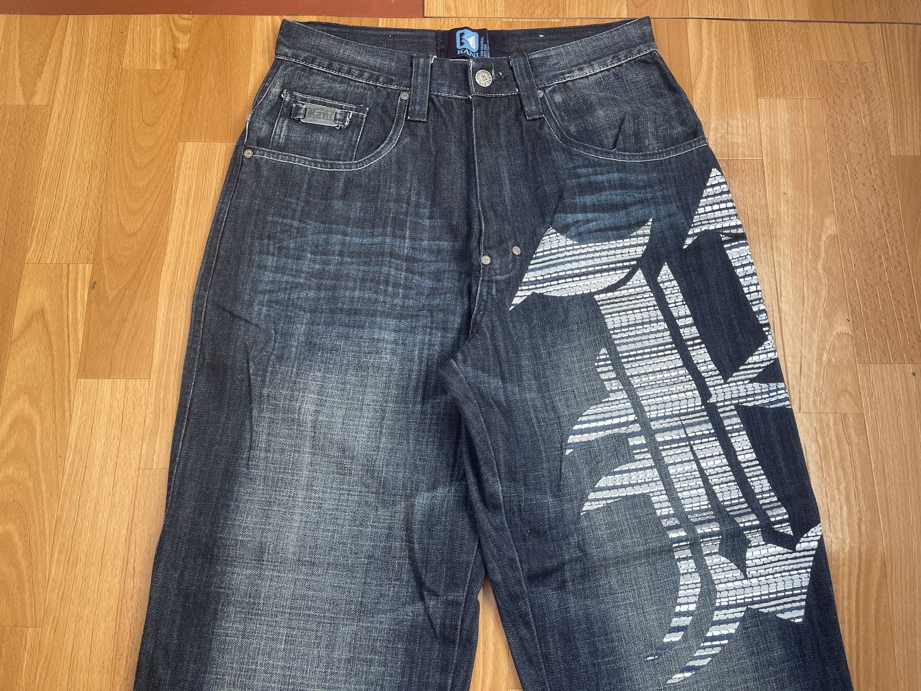 Karl Kani KARL KANI jeans, baggy, vintage Kani jeans, 90s hip hop W 32 Size US 32 / EU 48 - 6 Thumbnail
