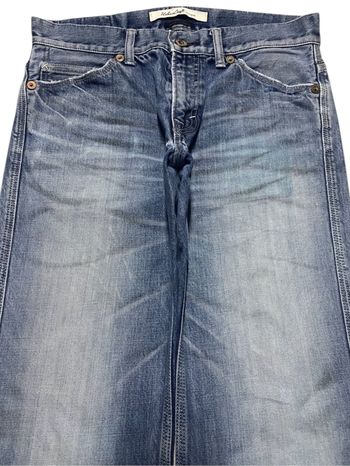 Japanese Brand Japan Brand Urban Craft Vintage Fish Wash Loose Jeans Size US 32 / EU 48 - 3 Thumbnail