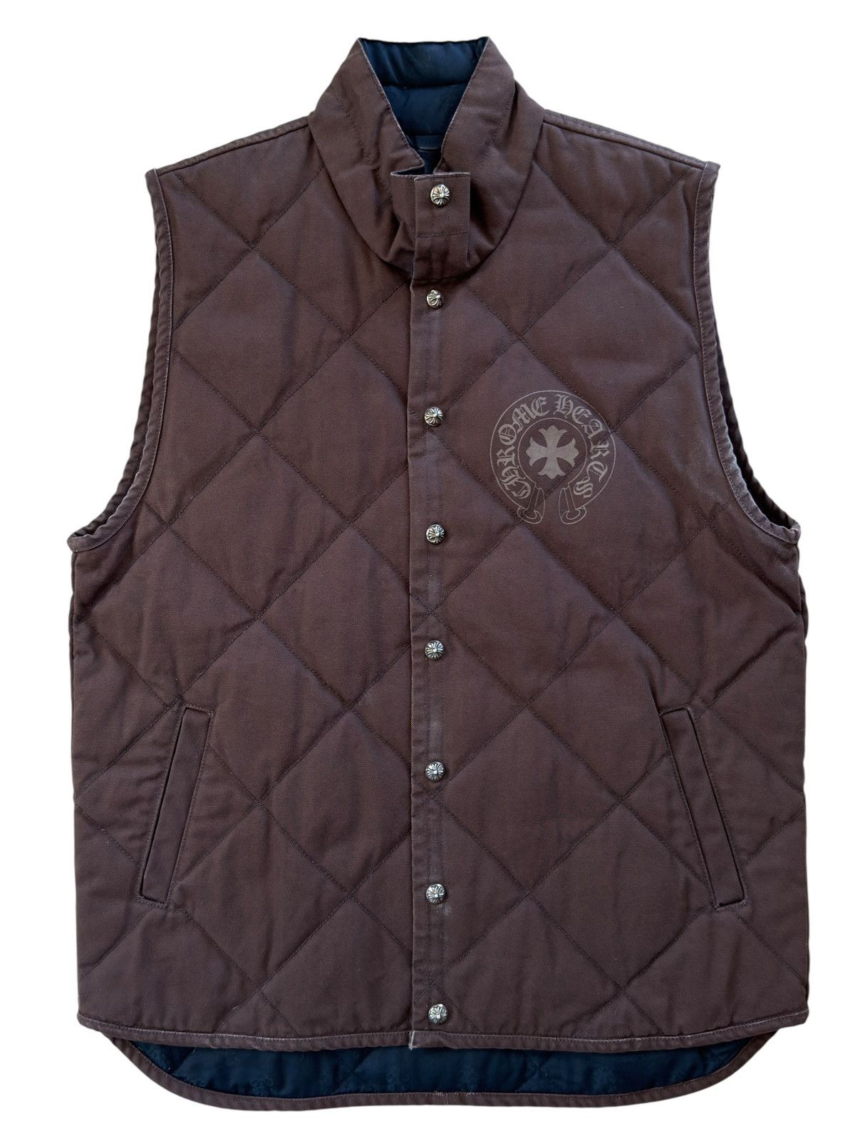 Chrome Hearts Chrome Hearts Brown Teenage Kicks Quilted Vest Size US S / EU 44-46 / 1 - 6 Thumbnail