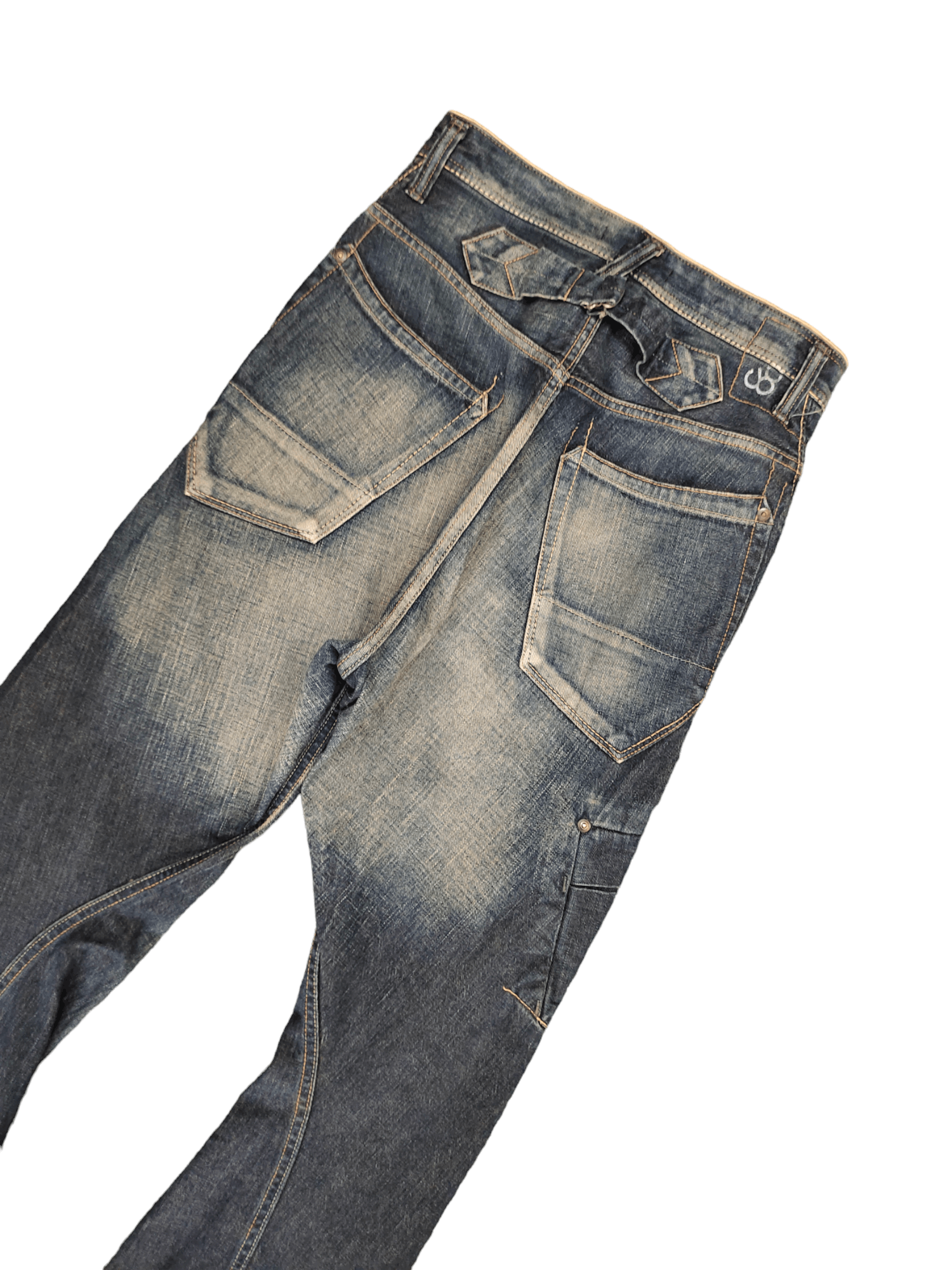 Number (N)ine × Undercover 1990s Jonhbull Spiral Cut Selvedge Denim Pants Redline Size US 29 - 5 Thumbnail