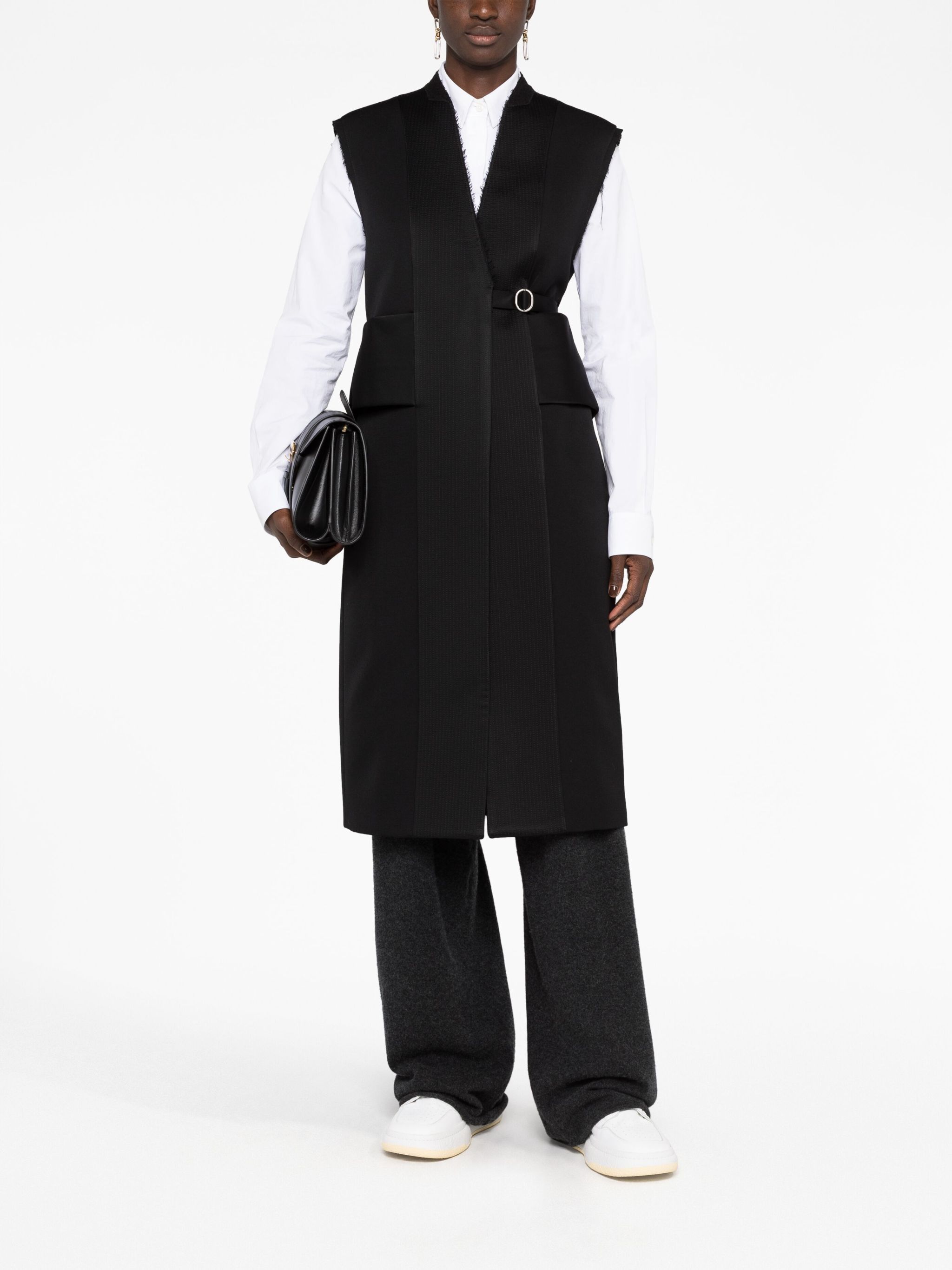 Jil Sander o1loc1c1124 Vests in Black Size XL / US 12-14 / IT 48-50 - 2 Thumbnail