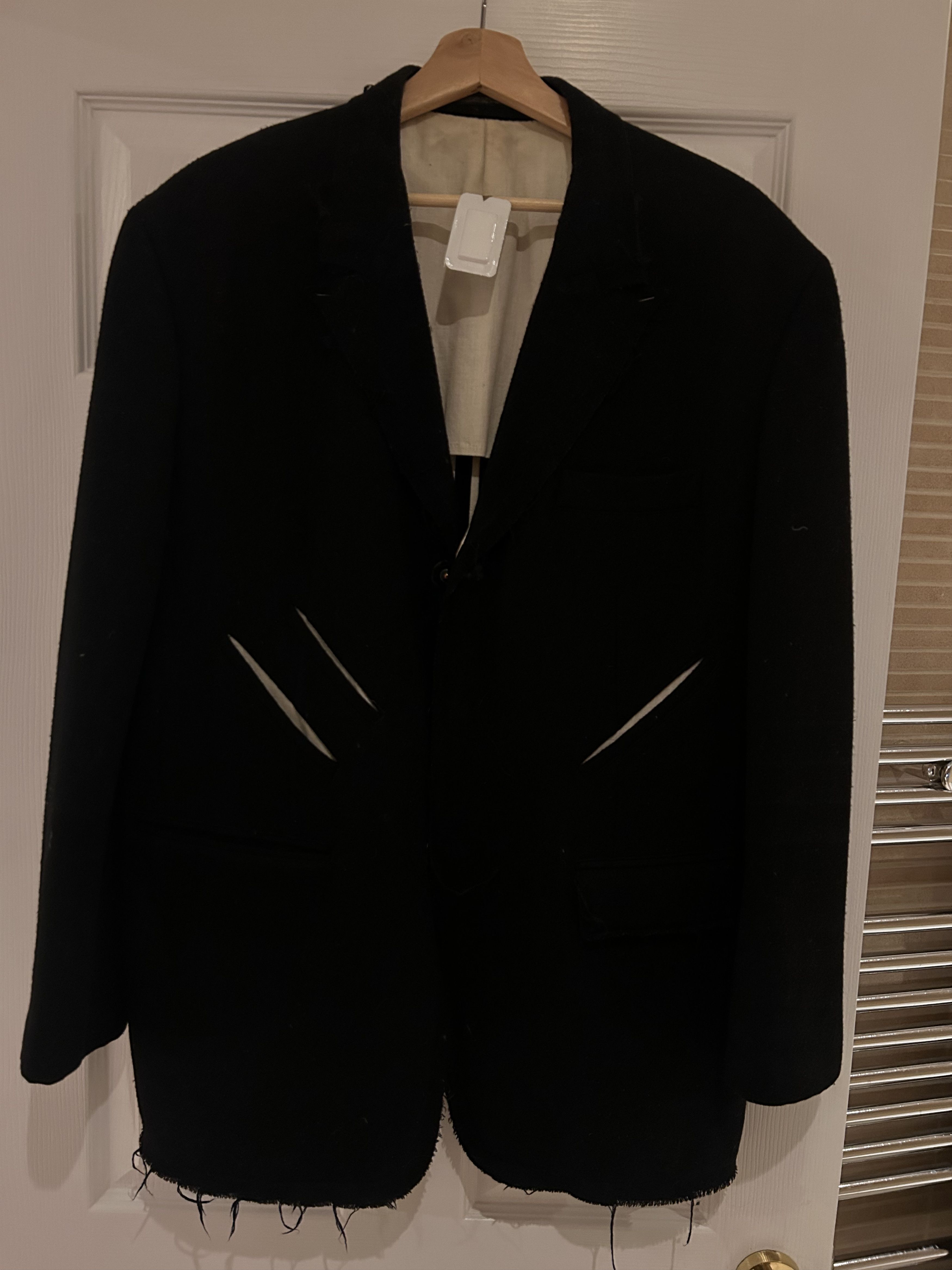 Yohji Yamamoto Black Wool Blazer Size 50L - 1 Thumbnail