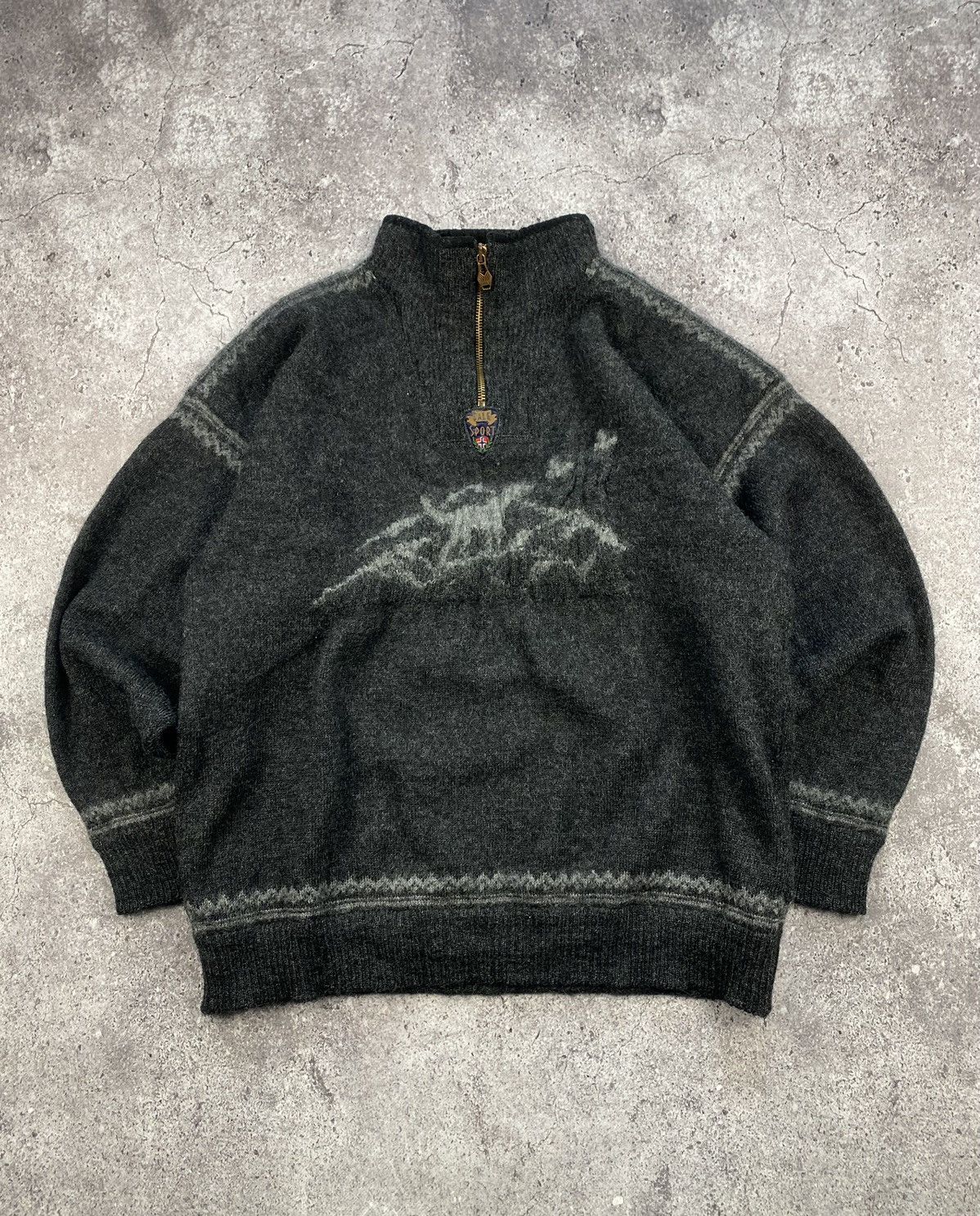 Dale Of Norway × Vintage Vintage Dale Of Norway Knit 1/4 Sweater Rare Outdoor Life Size US M / EU 48-50 / 2 - 1 Thumbnail