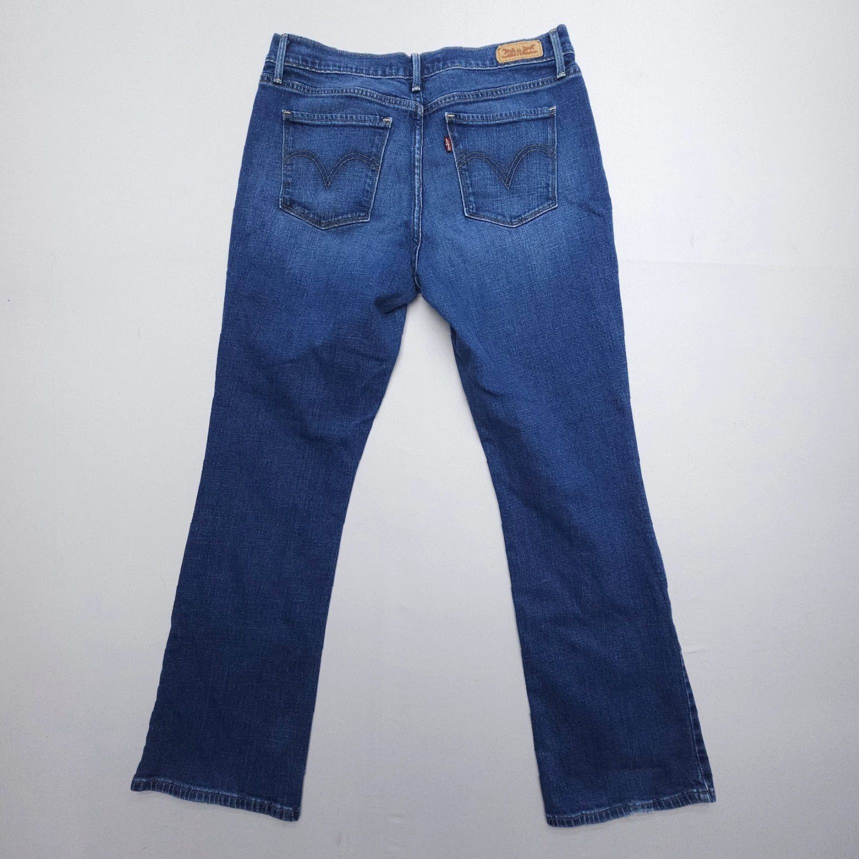 Levi's Levi's 515 Jeans Women Bootcut Denim Dark Wash Mid Rise Size 10 Stretch 5-Pocket Size 32" / US 10 / IT 46 - 2 Thumbnail