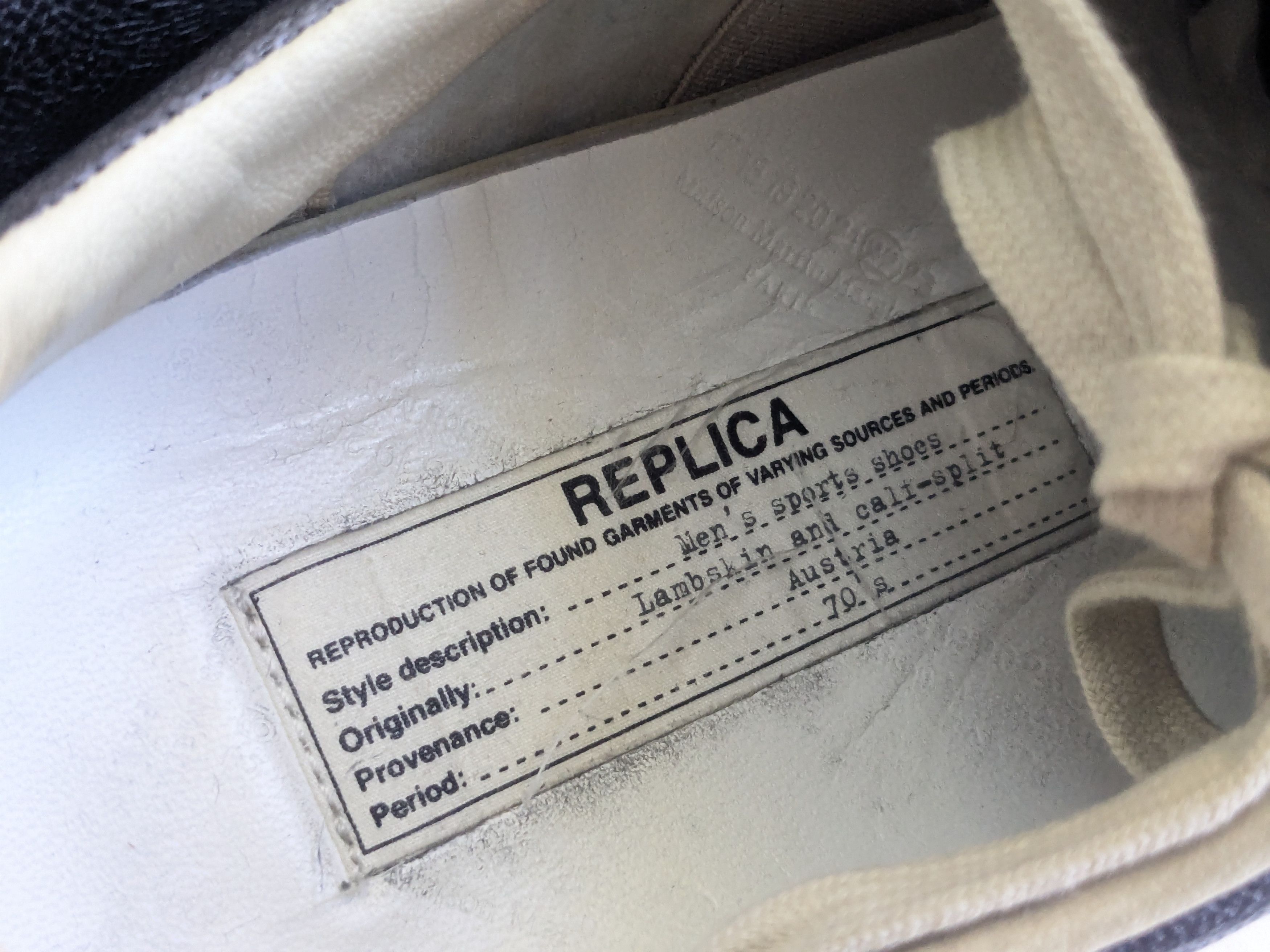 Maison Margiela Margiela Replica Size 42 9 Silver Gum Low Tops Size US 9 / EU 42 - 6 Thumbnail