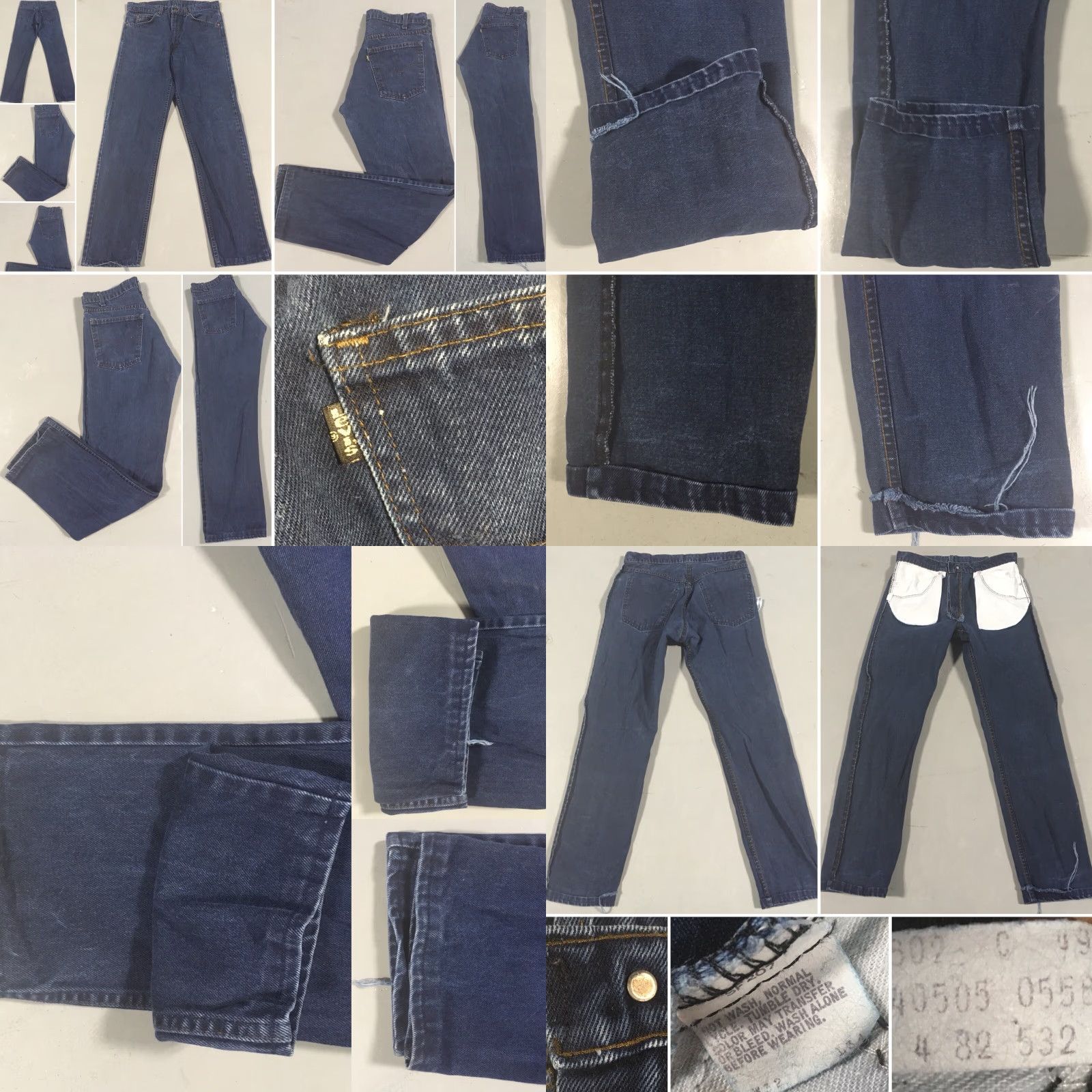 Levi's VINTAGE Levi's 505 Jeans Blue Rinse Regular Size 32 Inseam 31 31 Zipper Fly Black Tab Denim 1980s Mens Womens Boys Girls Size US 31 - 8 Thumbnail