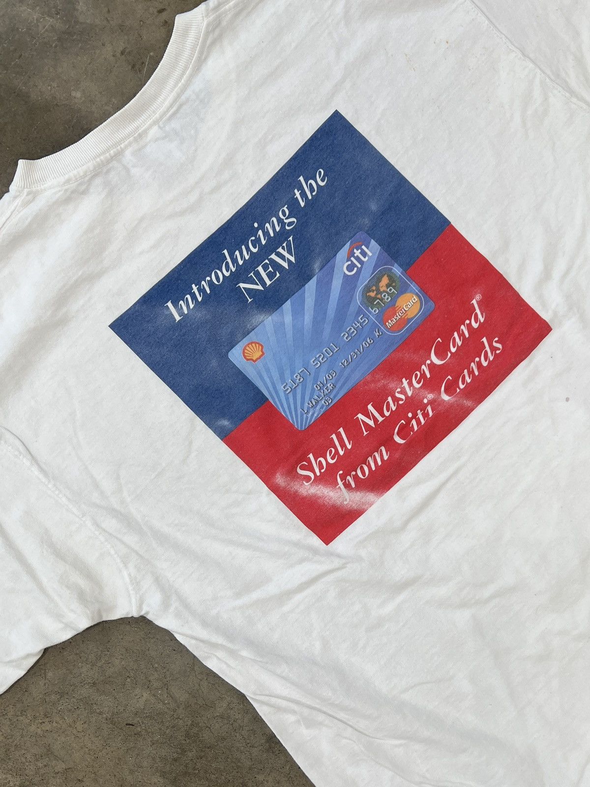 Vintage Vintage Shell Mastercard Credit Card Graphic Tee XL Size US XL / EU 56 / 4 - 1 Thumbnail