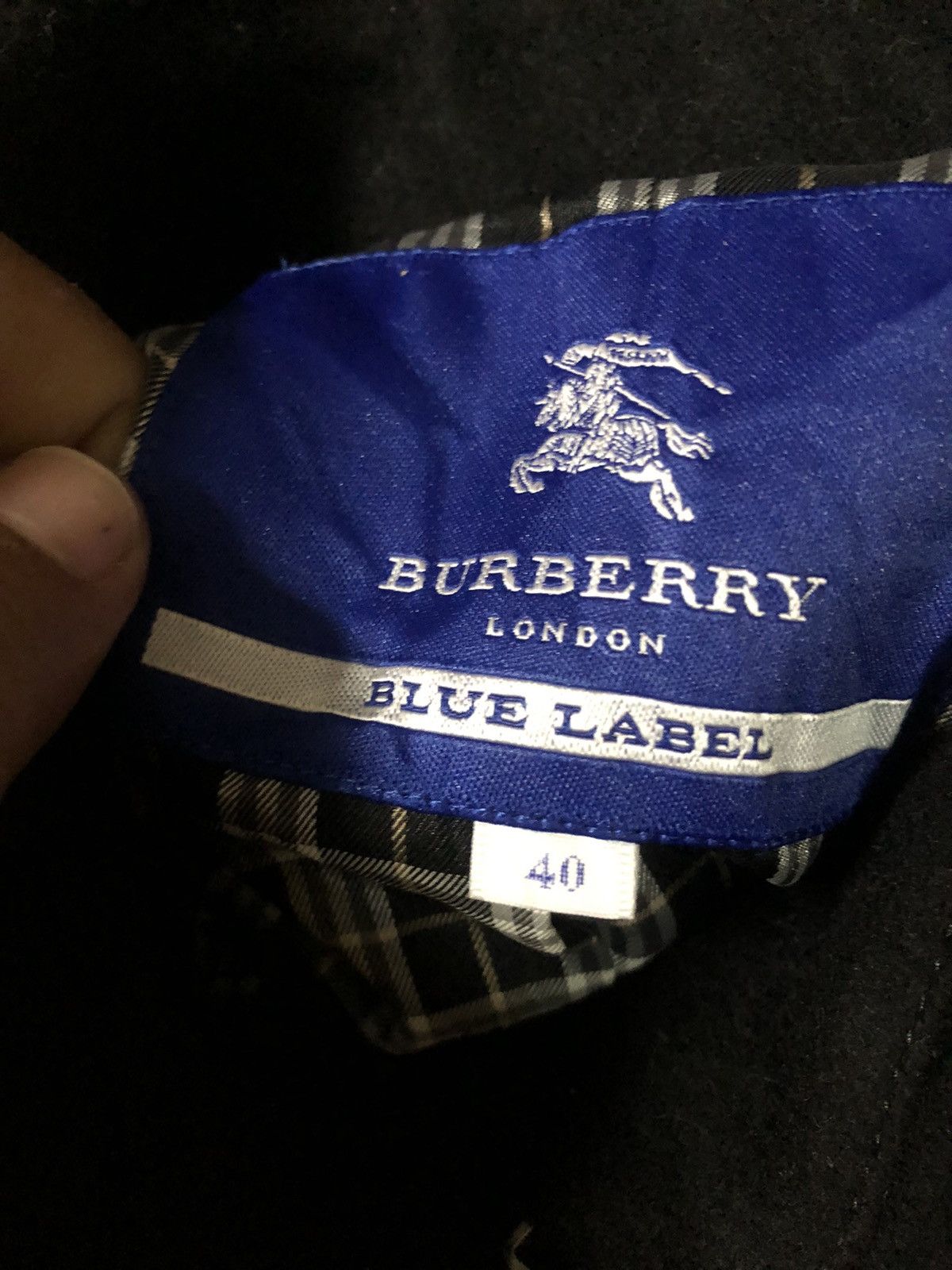 Burberry Burberry Blue Label Navy Chesterfield Double Breast Coat Size S / US 4 / IT 40 - 3 Thumbnail