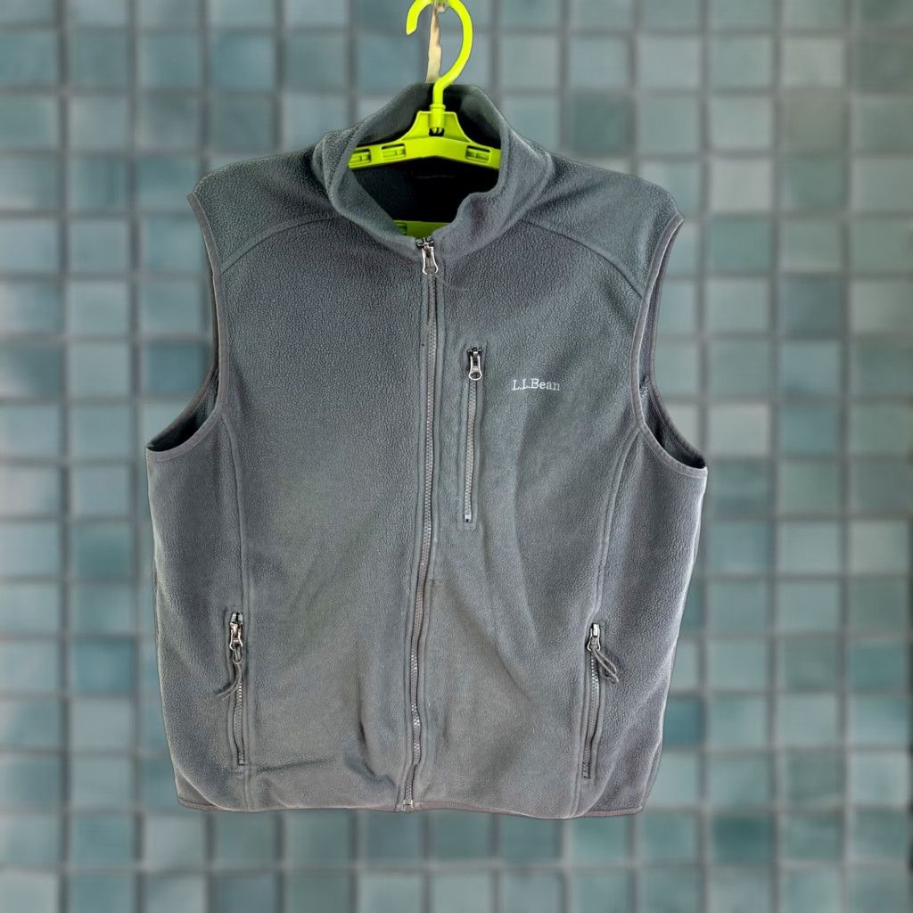 Vintage L.L.Bean Polartec Fleece Zip Vest Mens Size M Gray Size US M / EU 48-50 / 2 - 1 Thumbnail