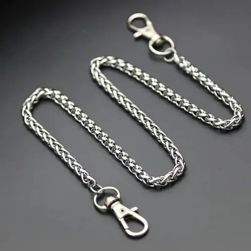 Jewelry Stainless Steel Long Metal Wallet Chain Pants Size ONE SIZE - 4 Thumbnail