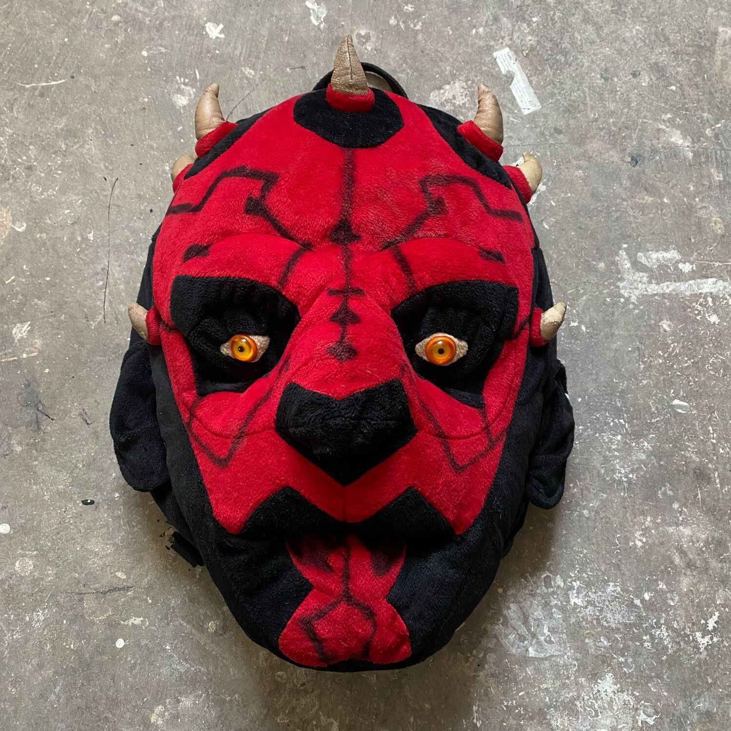 Star Wars × Vintage Vintage Black Red Head Darth Maul Backpack Cosplay Star Wars Size ONE SIZE - 1 Thumbnail