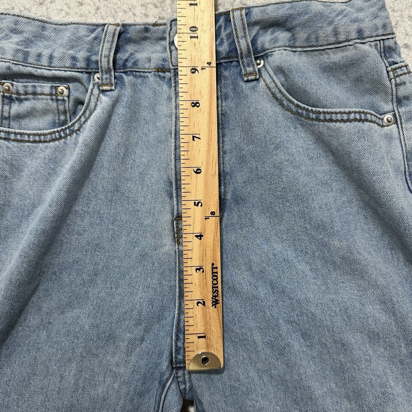 Other Gilipur Small (26x29) High Rise Straight Skull Jeans Blue Size 26" / US 2 / IT 38 - 13 Thumbnail