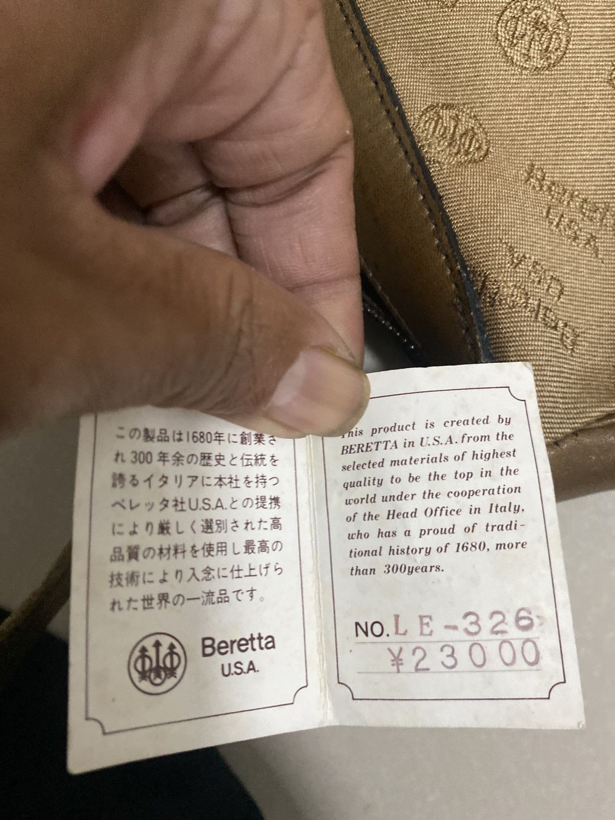 Beretta Beretta U.S.A. LE-326 Vintage Shoulder Bag – Japan Market – Size ONE SIZE - 5 Thumbnail