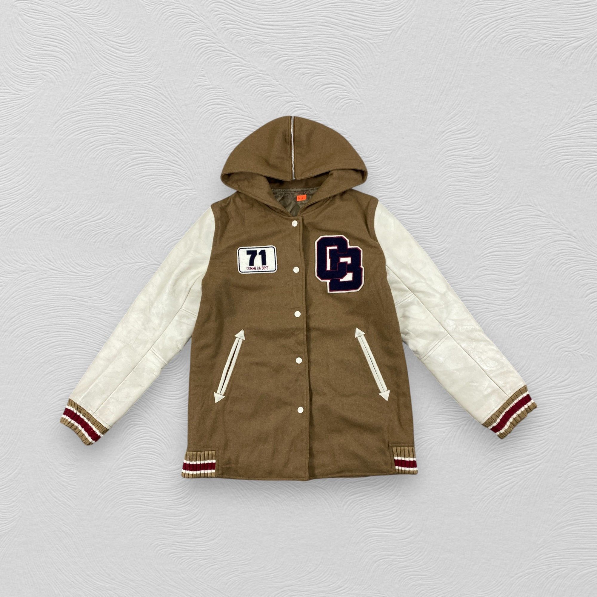 Japanese Brand Vintage Comme Ca Boys Varsity Hoodie Jacket- J476 Size US XS / EU 42 / 0 - 1 Thumbnail