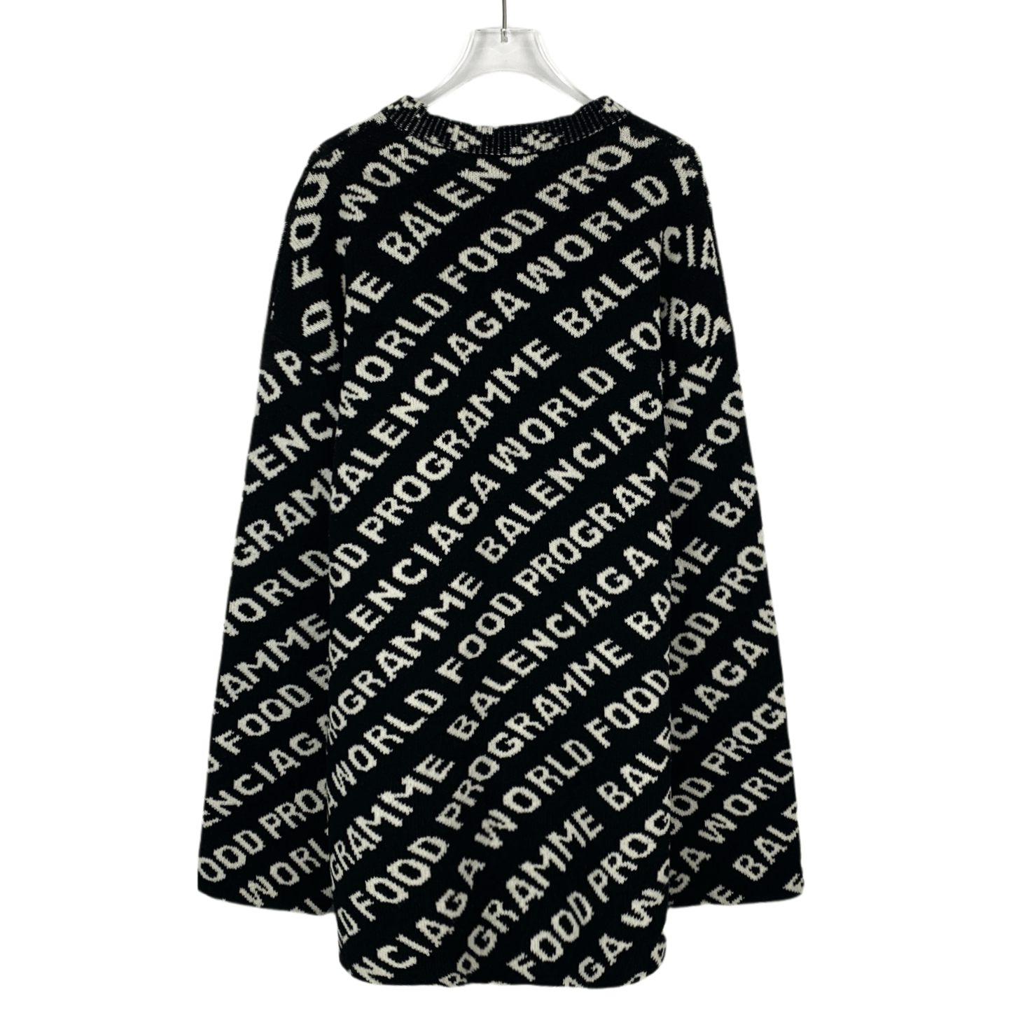 Balenciaga Balenciaga Printed-crewneck wool sweater Size M / US 6-8 / IT 42-44 - 3 Thumbnail