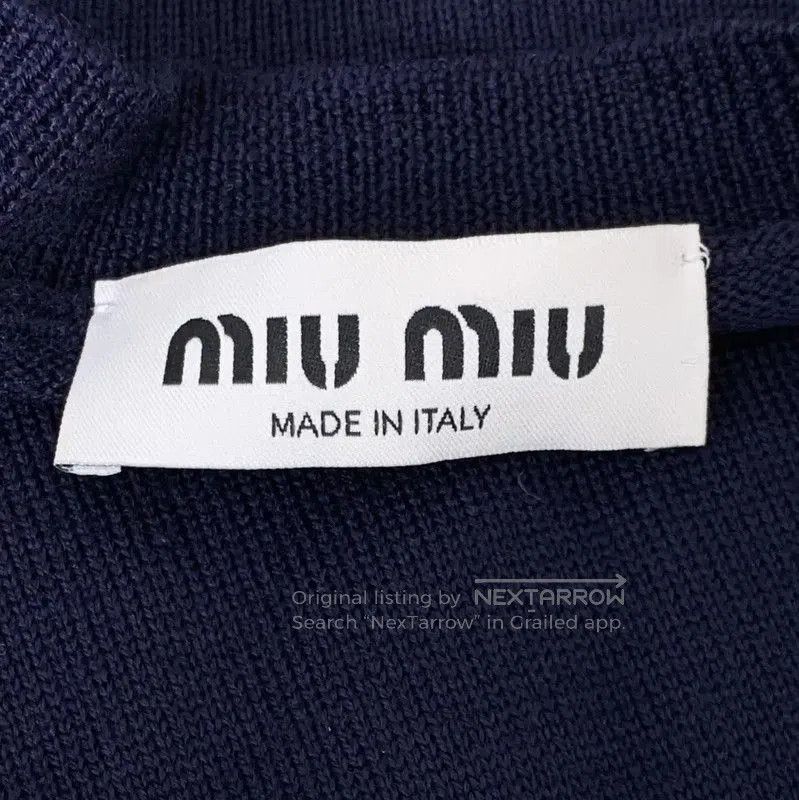Miu Miu Miu Miu Women's Navy Wool Pullover Sweater . Size S / US 4 / IT 40 - 6 Thumbnail