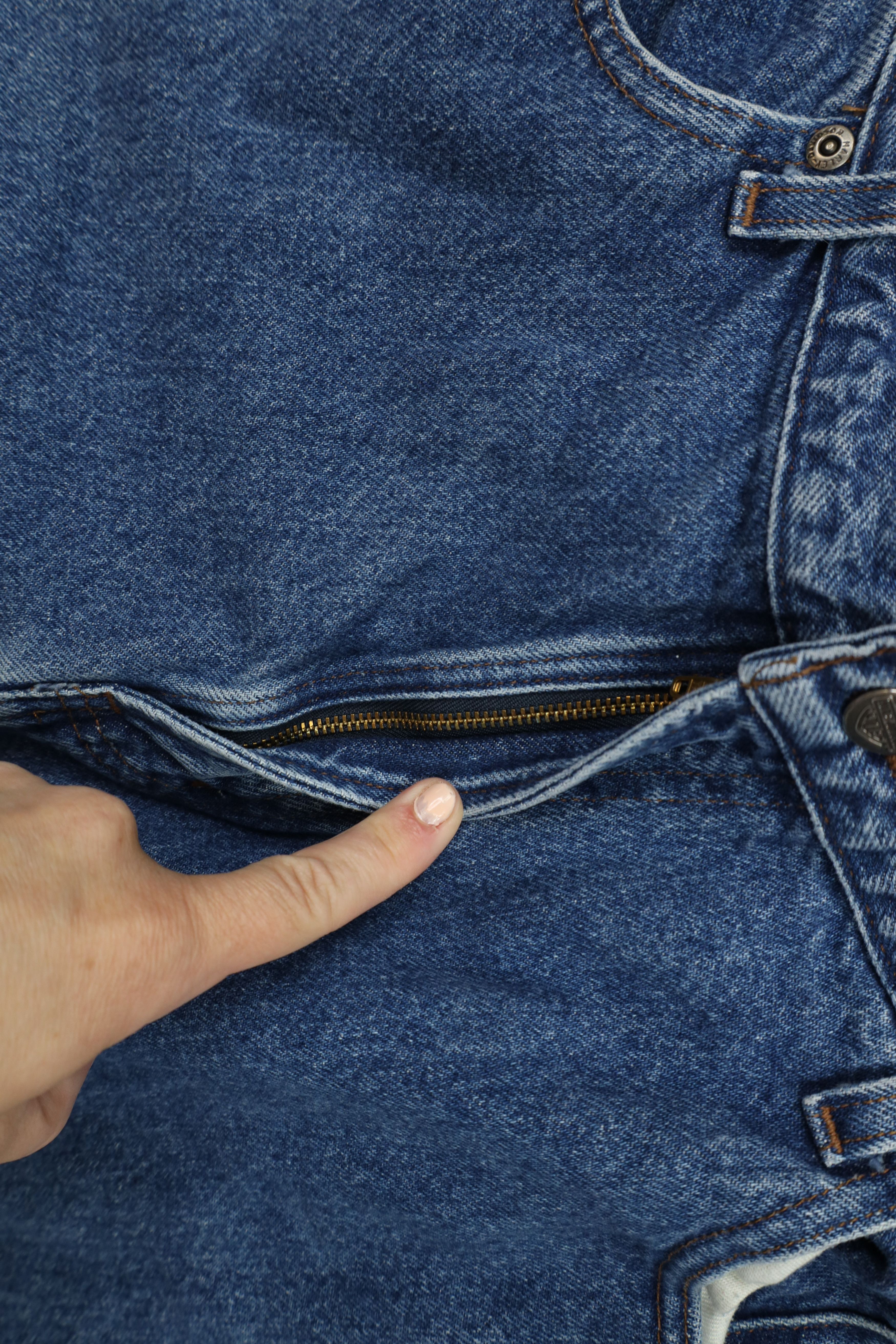 Harley Davidson Vintage 90s Y2K Harley Davidson Wide Leg Denim Jeans Blue Size US 38 / EU 54 - 5 Thumbnail