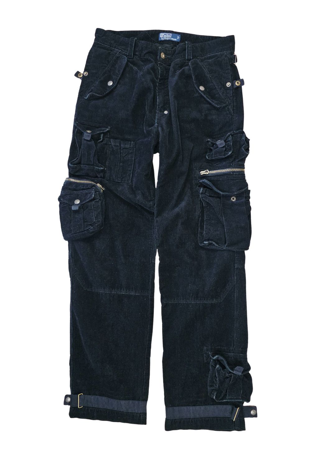 Polo Ralph Lauren Polo RL “Bullet Rivet” Corduroy Utility Cargos – early 2000s Size US 32 / EU 48 - 1 Thumbnail