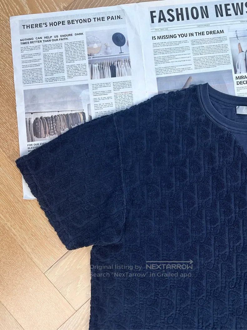 Dior Dior Printed round-neck towel short-sleeved T-shirt Size US L / EU 52-54 / 3 - 6 Thumbnail