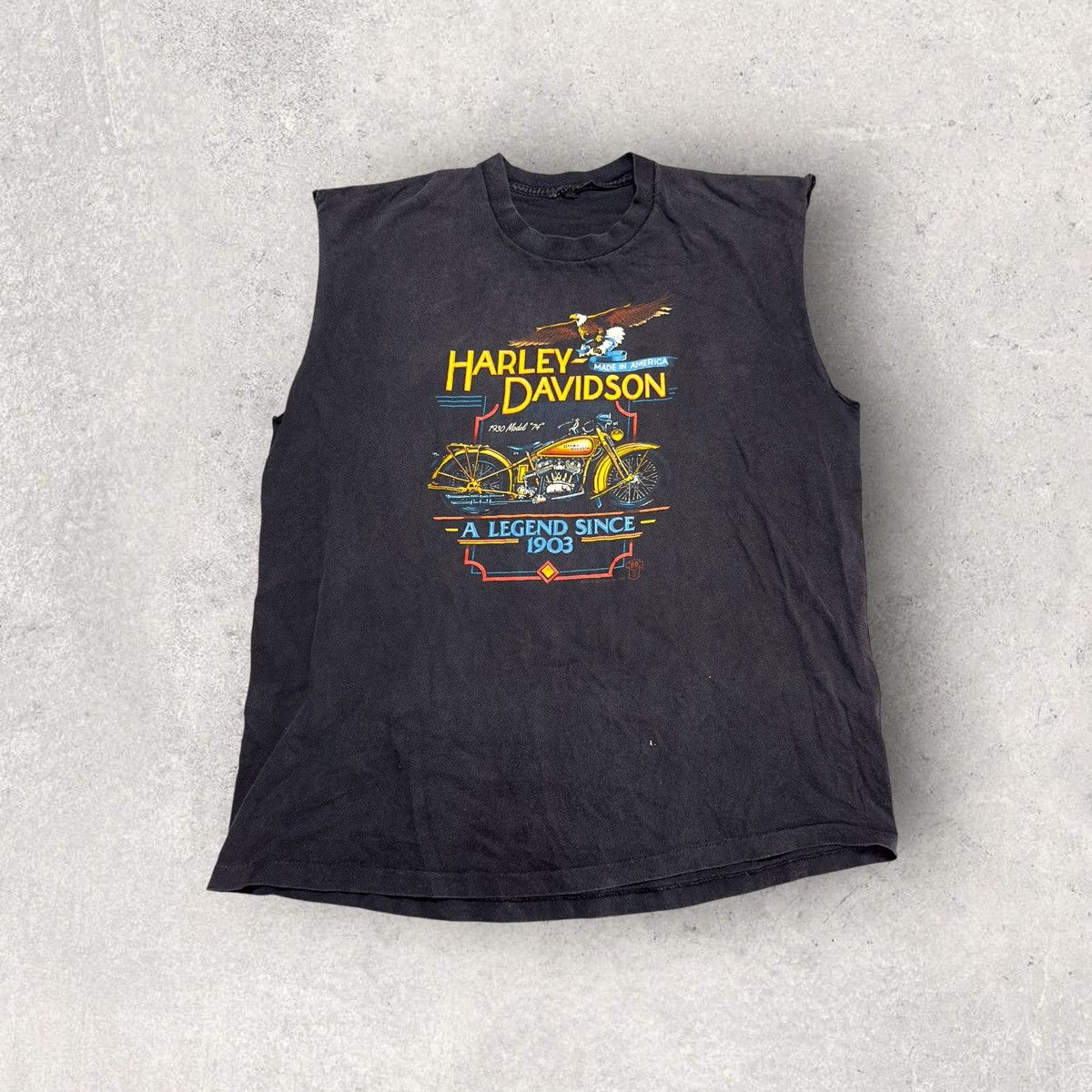 Harley Davidson × Vintage Vintage Harley Davidson tank top Size US XL / EU 56 / 4 - 1 Thumbnail