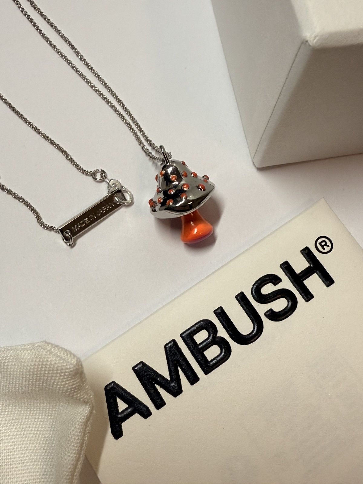 Ambush Design Ambush multicolor Mushroom Charm silver Necklace new Japan Size ONE SIZE - 1 Thumbnail
