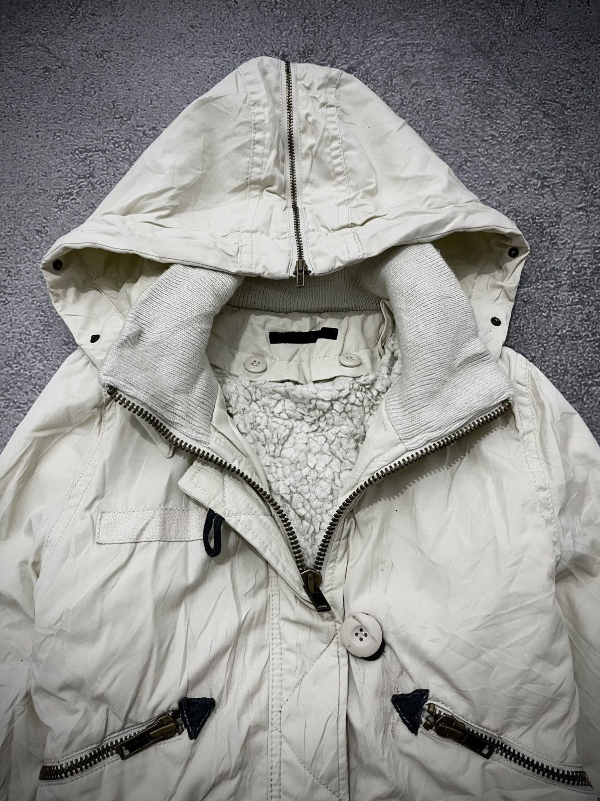 MOUSSY 2000s Moussy Milky White Jacket Size US M / EU 48-50 / 2 - 5 Thumbnail