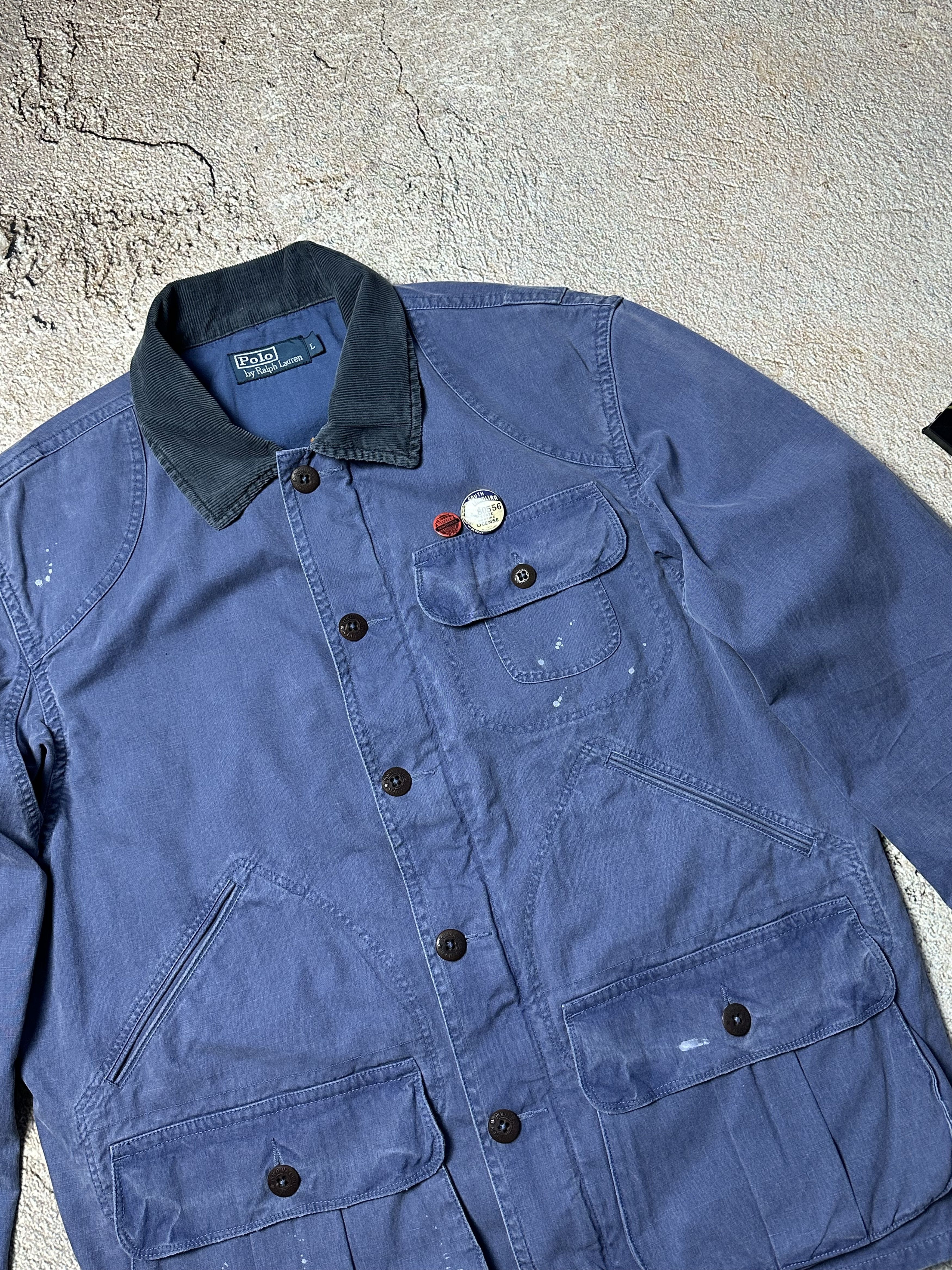 Polo Ralph Lauren × Ralph Lauren × Vintage Vintage polo ralph lauren jacket indigo mohawk RRL Size US L / EU 52-54 / 3 - 3 Thumbnail