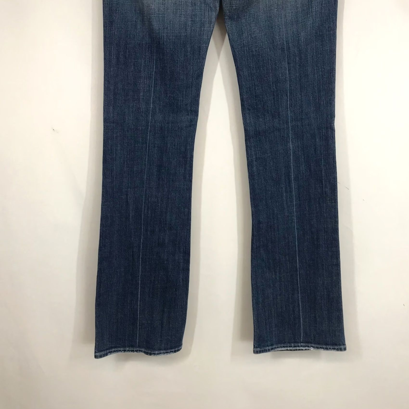 7 For All Mankind 7 For All Mankind Bootcut Jeans Medium Wash Slim 5-Pocket Design Embroidered Back Pocket Womens 29 Size 29" - 6 Thumbnail