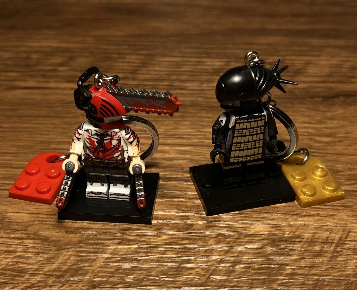 Anime chainsaw man denji reze lego minifigure keychain keyring Size ONE SIZE - 13 Thumbnail