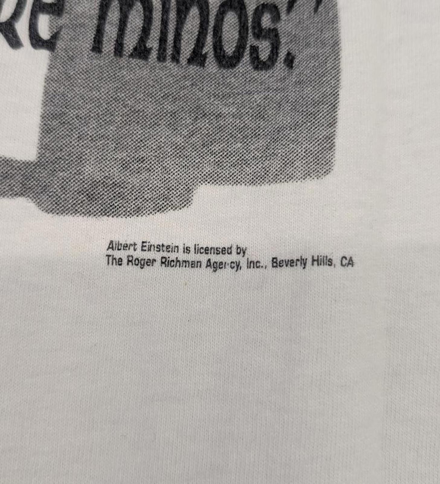 Vintage Vintage 90s Albert Einstein Stonehenge Quote T-shirt AOP Size US L / EU 52-54 / 3 - 6 Thumbnail