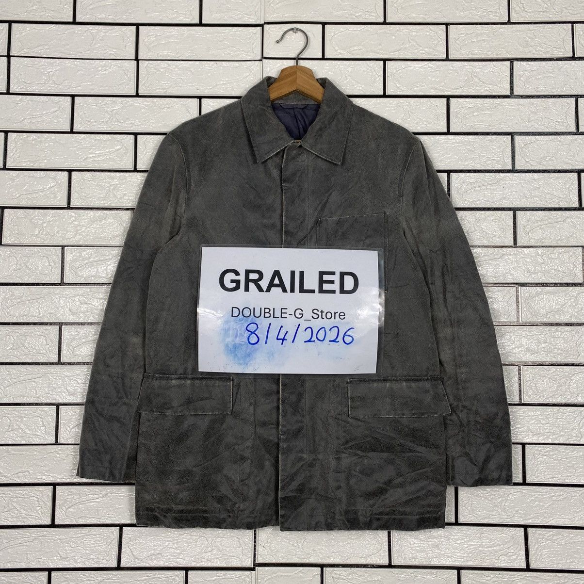 Calvin Klein 📌Vintage Chore Leather Jacket Worker Calvin Klein Size US M / EU 48-50 / 2 - 1 Thumbnail