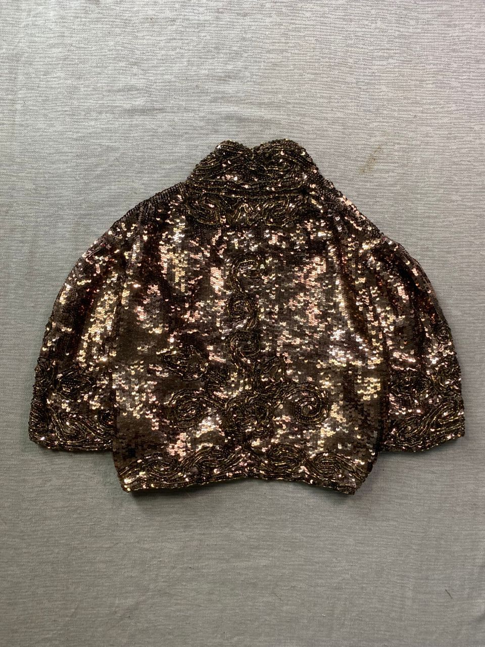 Designer × Norma Kamali Norma Kamali Sequin Party Cropped Jacket Size S / US 4 / IT 40 - 6 Thumbnail