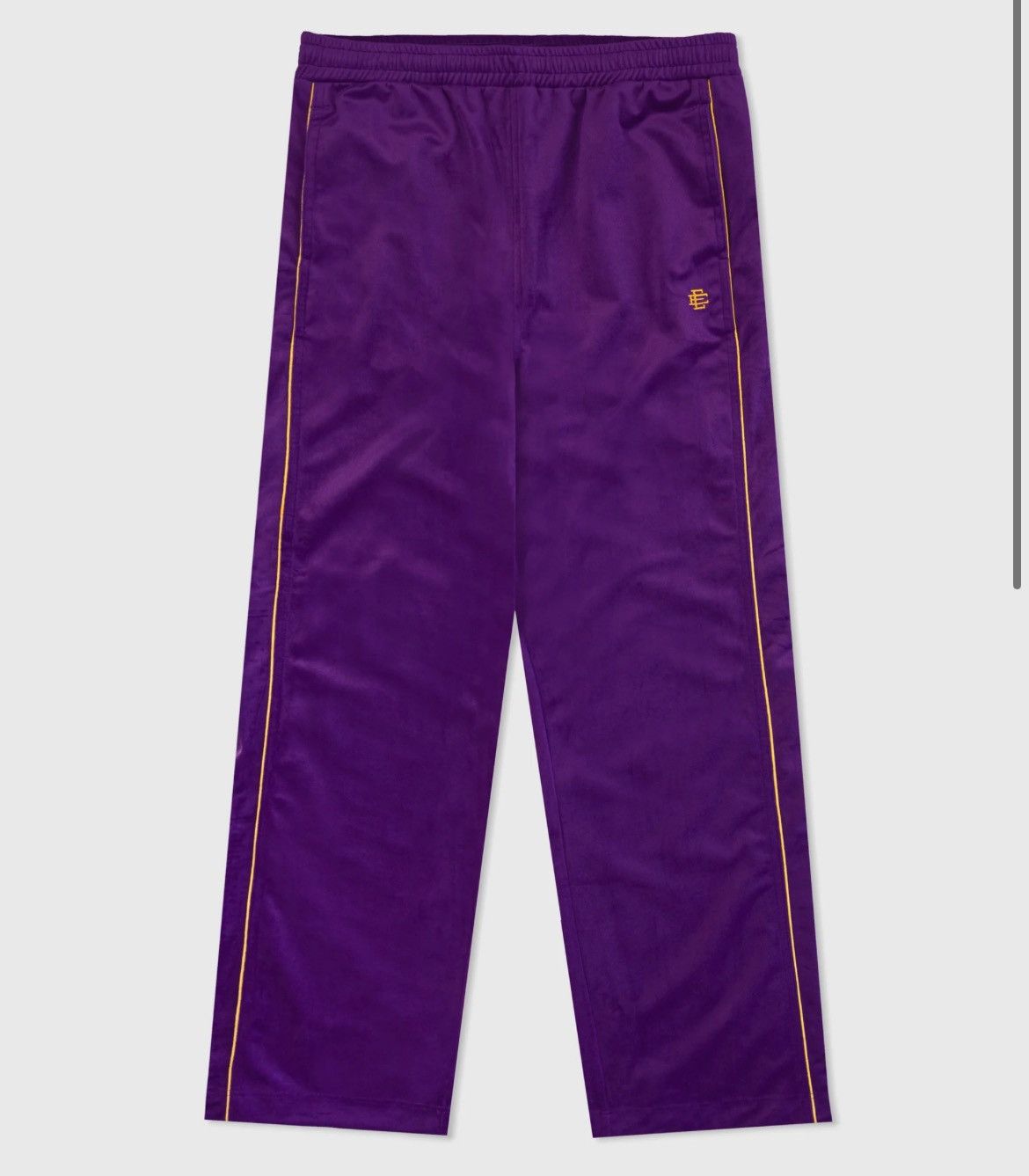 Eric Emanuel Eric Emanuel purple with gold trim velour sweatpants large Size US 32 / EU 48 - 1 Thumbnail