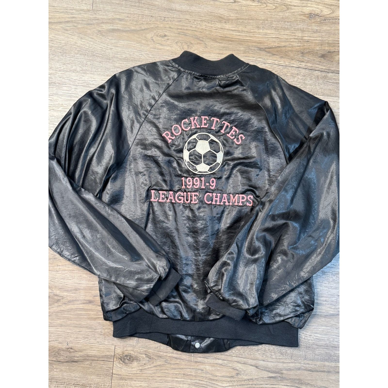 Vintage Vintage 90s Y2k Soccer Bomber Jacket Rockettes League Champs Size US M / EU 48-50 / 2 - 6 Thumbnail