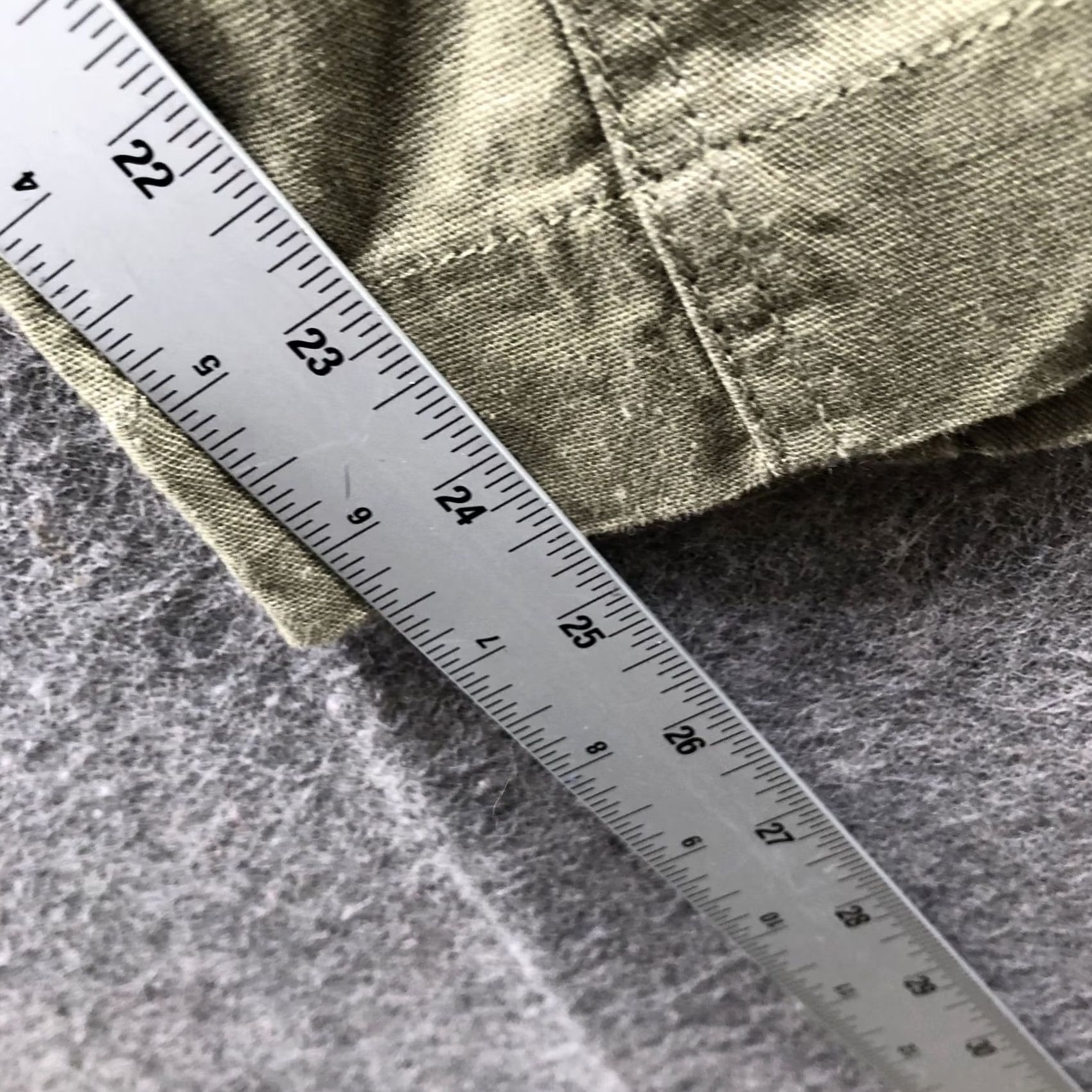Zara Zara Linen Blend Crop Pants Womens S Olive Green Pull On Relaxed High Rise Cropped Wide-Leg Bohemian 90s Fashion? Size 28" / US 6 / IT 42 - 7 Thumbnail