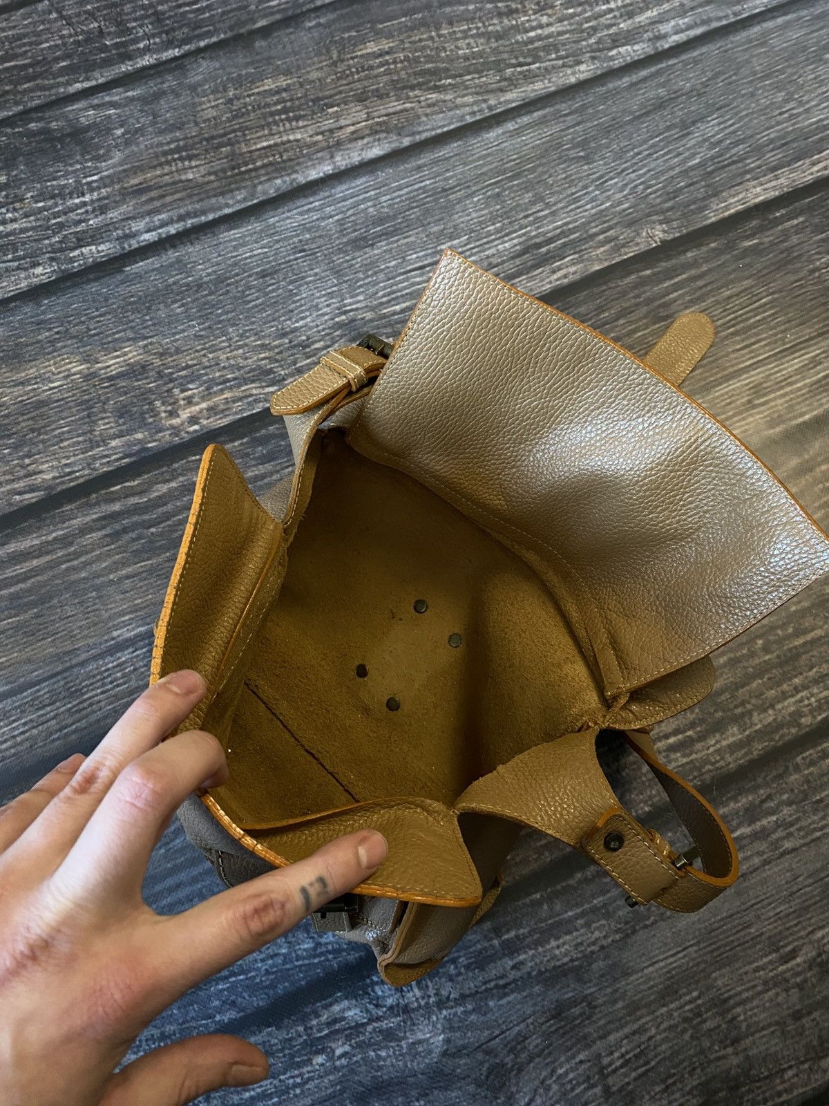 Mulberry × Vintage MULBERRY leather messenger bag Size ONE SIZE - 9 Thumbnail
