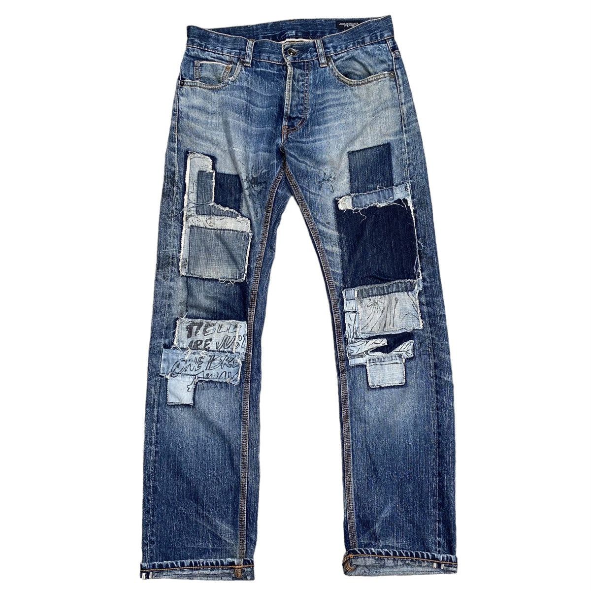 Andy Warhol × Levi's Rare 21/250 Levi's X Andy Warhol Factory Patchwork Denim Size US 28 / EU 44 - 1 Thumbnail