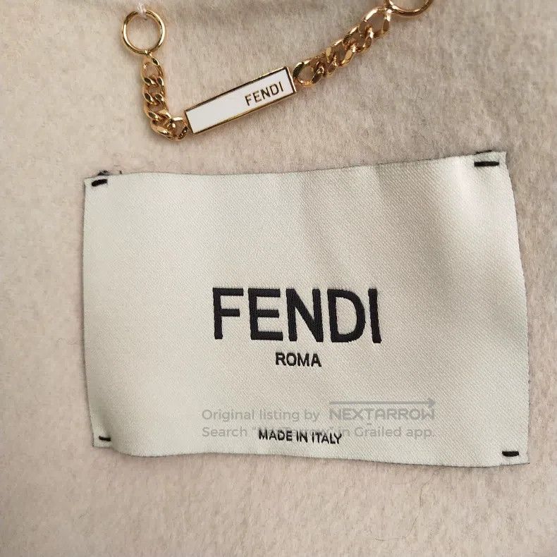 Fendi Fendi Wool and fox fur poncho coat Size XS / US 0-2 / IT 36-38 - 3 Thumbnail