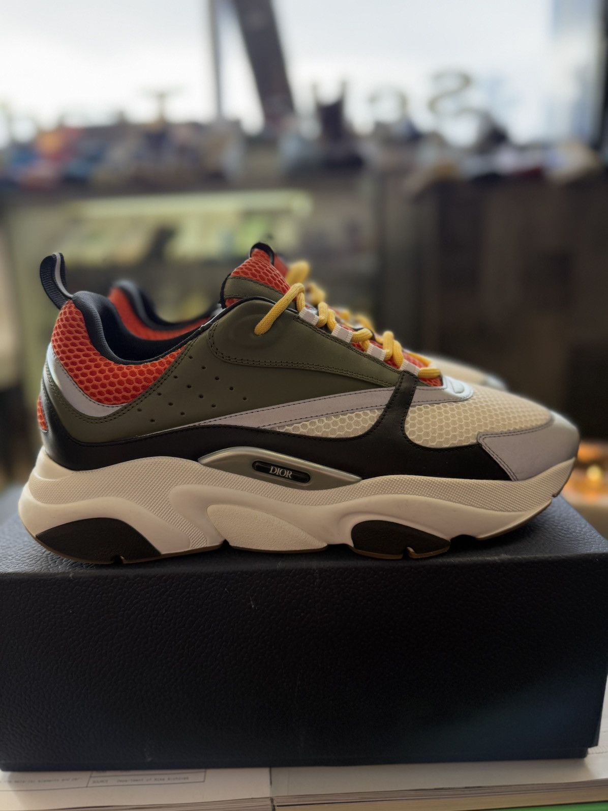Dior Dior B22 & Peter Doig Green Orange Sneakers 13US/46EU Size US 13 / EU 46 - 1 Thumbnail