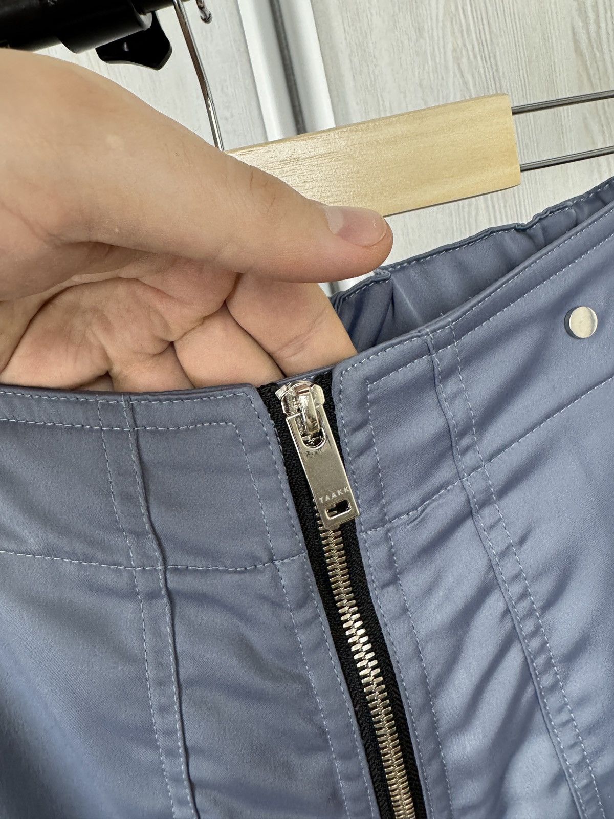 Japanese Brand SS20 TAAKK MULTI ZIPPER NYLON Grey-Blue PANTS y2k cargo Size US 32 / EU 48 - 10 Thumbnail