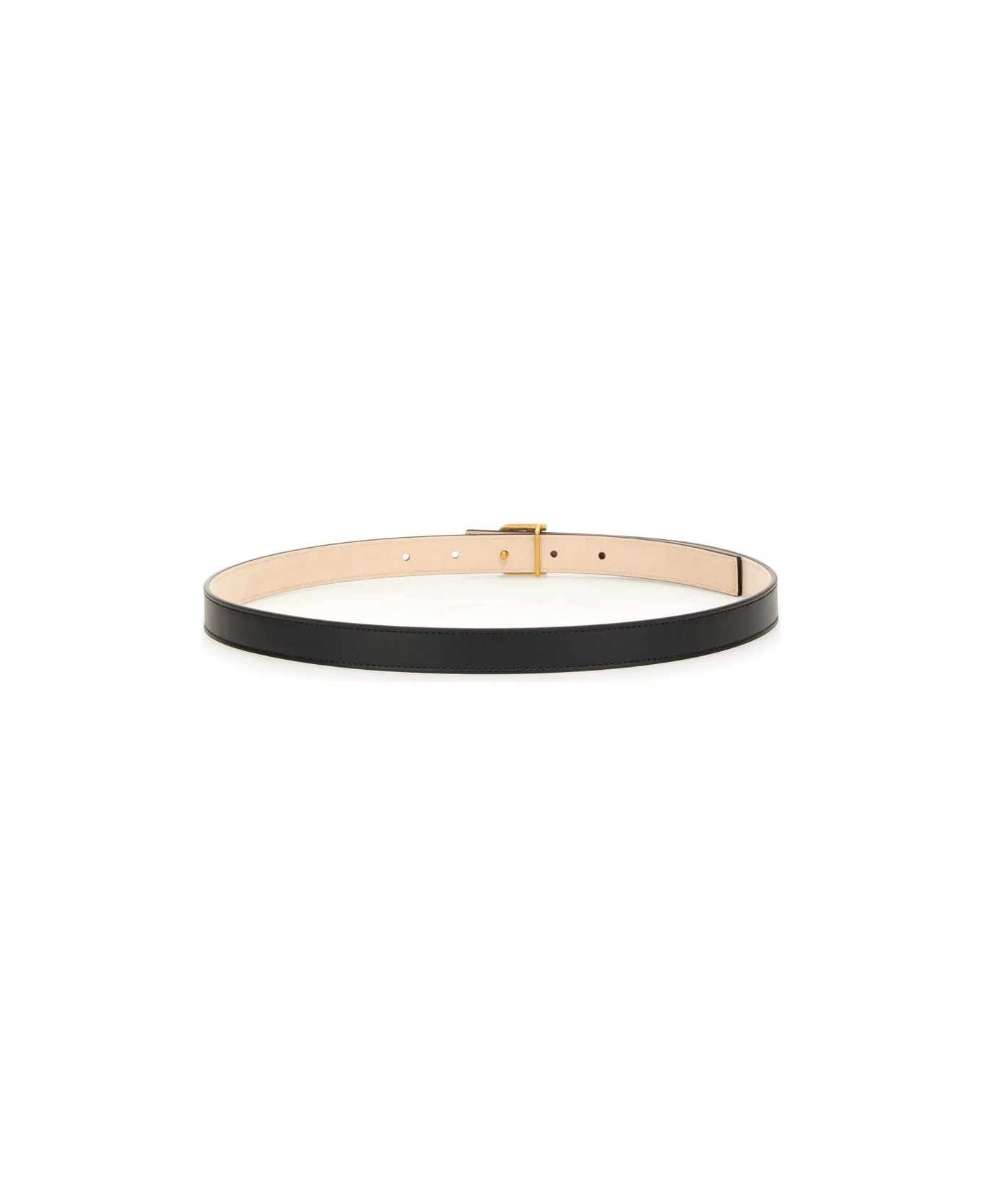 Balmain o1s1wg111225 Size:OS/Belt With Logo in Black Size ONE SIZE - 2 Thumbnail