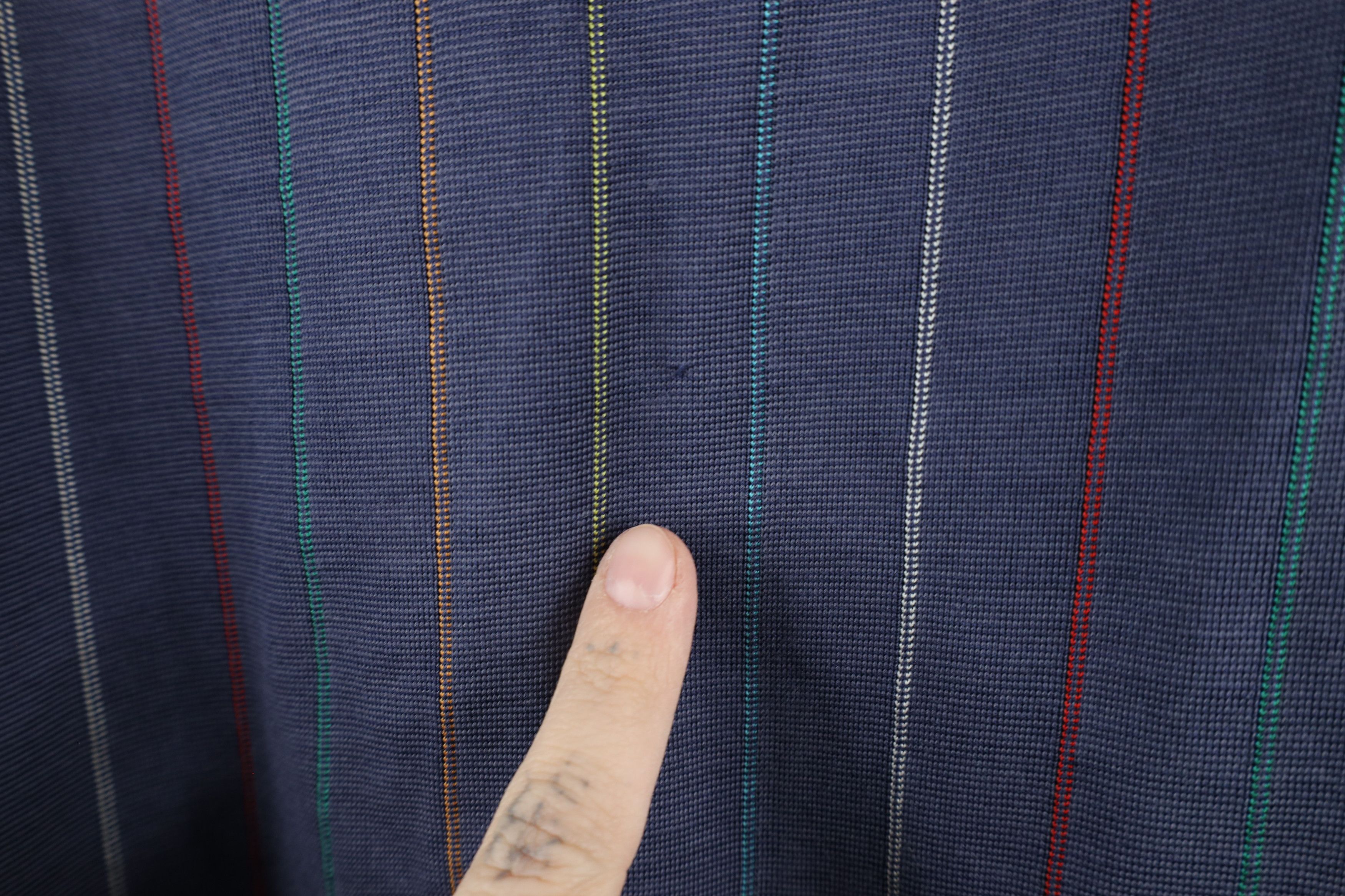 Vintage Vintage 70s Streetwear Striped Knit Collared Polo Shirt Size US L / EU 52-54 / 3 - 8 Thumbnail